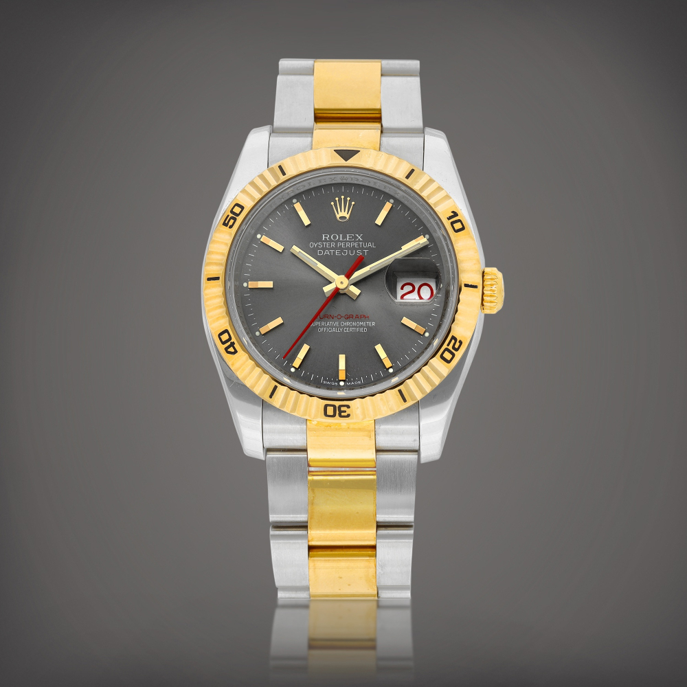 DateJust TurnOGraph Reference 116263  A yellow gold and stainless steel wristwatch with date and bracelet Circa 2004    DateJust TurnOGraph 116263  2004