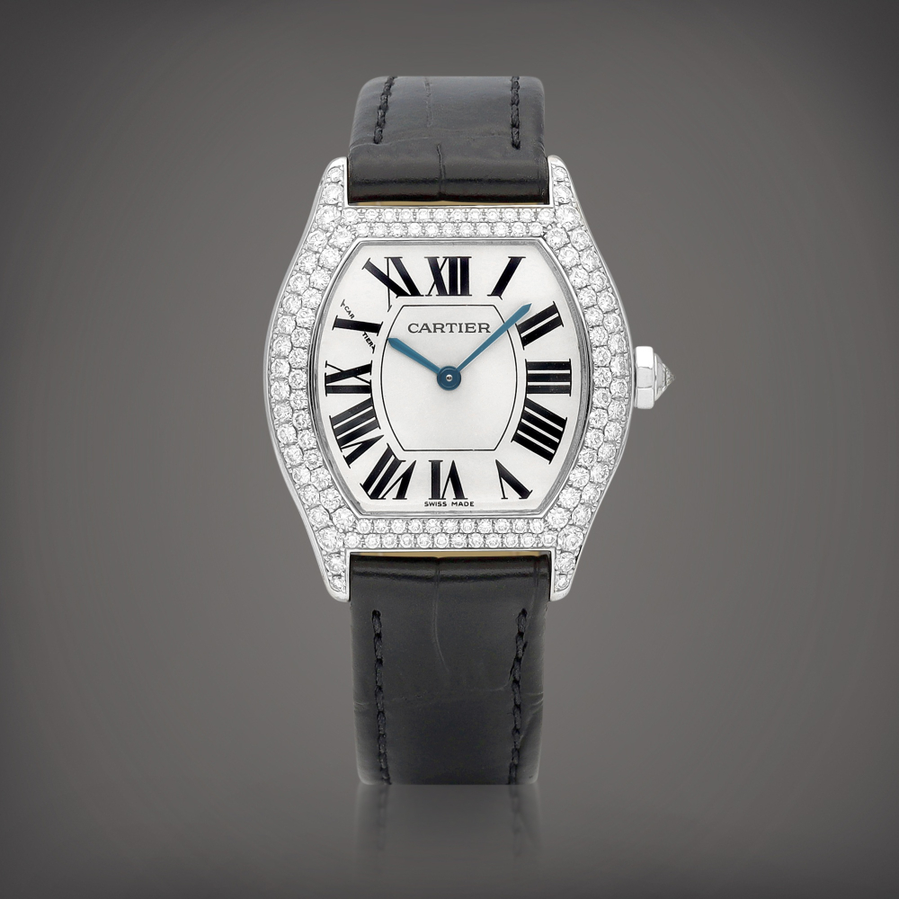 Tortue Reference 2644  A white gold and diamondset wristwatch Circa 2000    Tortue 2644  2000