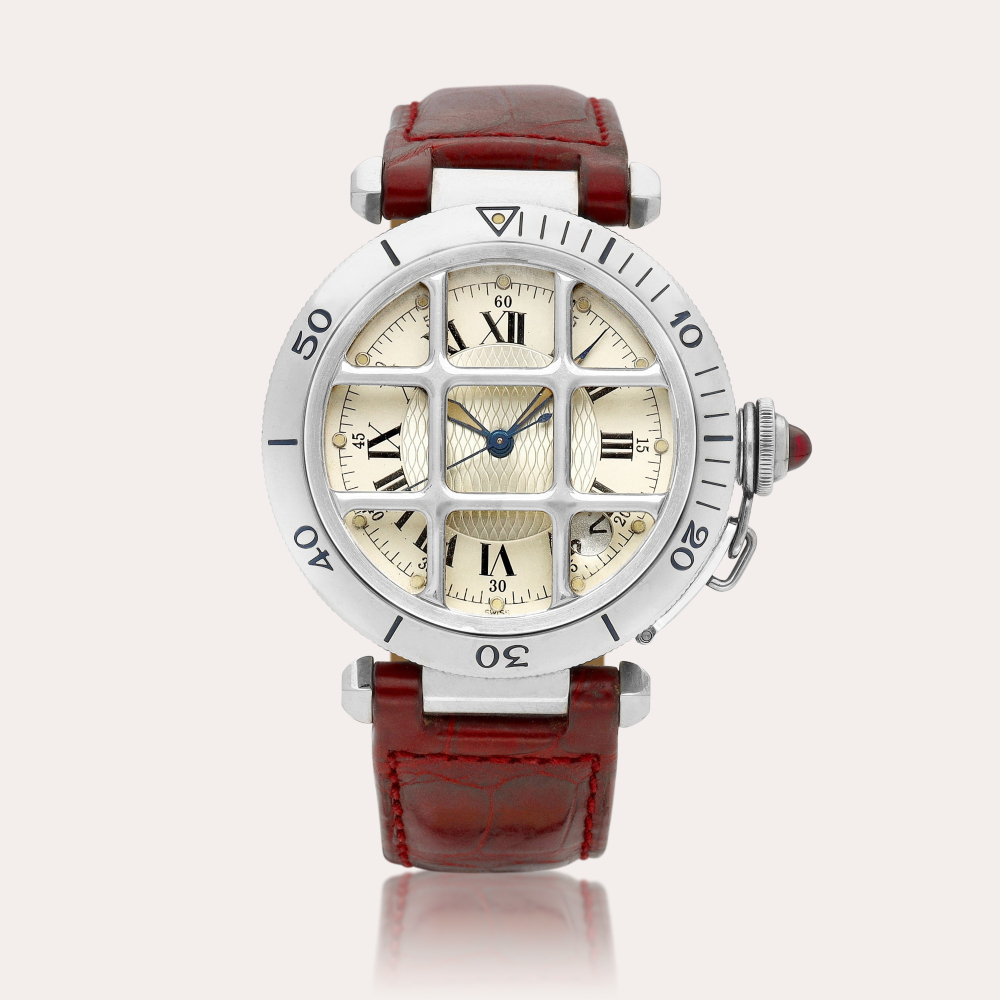 Cartier Pasha de Cartier | A limited edition stainless steel wristwatch with date, Made to commemorate the 150th anniversary of Cartier, Circa 1997 | 卡地亞 | Pasha de Cartier | 限量版精鋼腕錶，備日期顯示，為紀念品