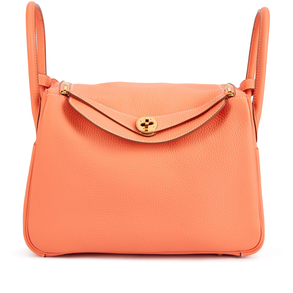 Hermès Crevette Clémence Lindy 30 Gold Hardware, 2013