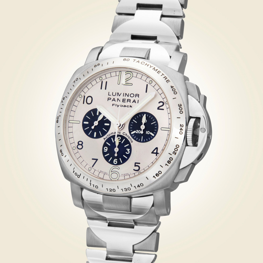 Reference PAM00060 Luminor Flyback | A limited edition titanium automatic fly back chronograph wristwatch with bracelet, Circa 2000