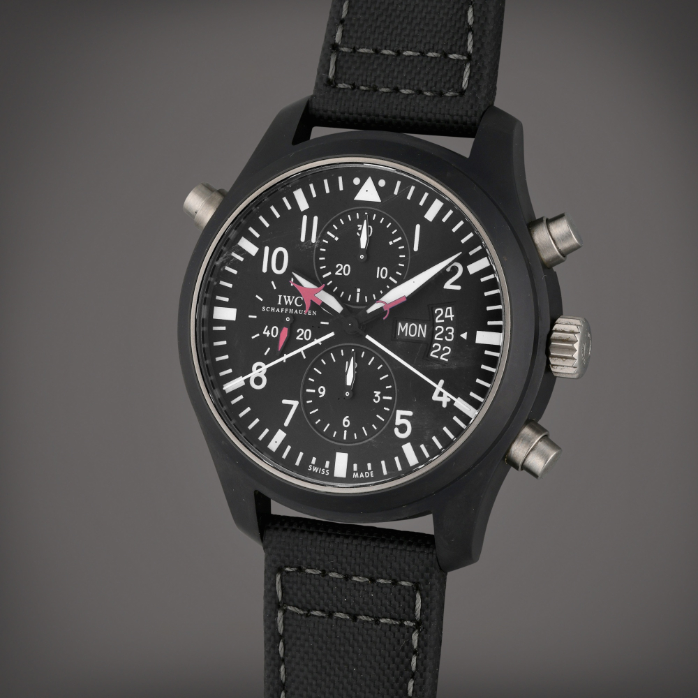 Reference 3799 Doppelchronograph | A ceramic and titanium automatic split second chronograph wristwatch with day and date, Circa 2007