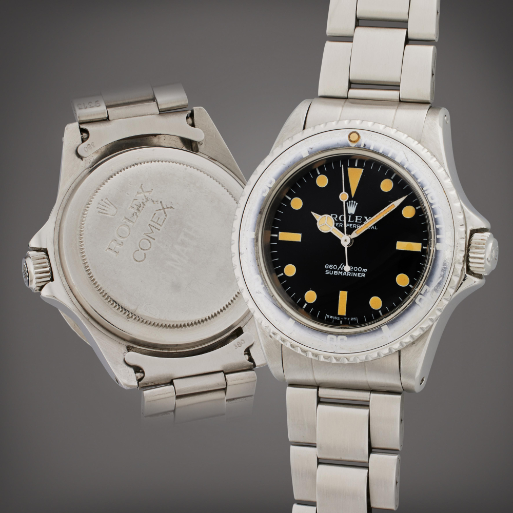 Reference 5514 Submariner 'Non-Logo Comex' | A stainless steel automatic wristwatch with bracelet, Circa 1976 | The Hammer Collection