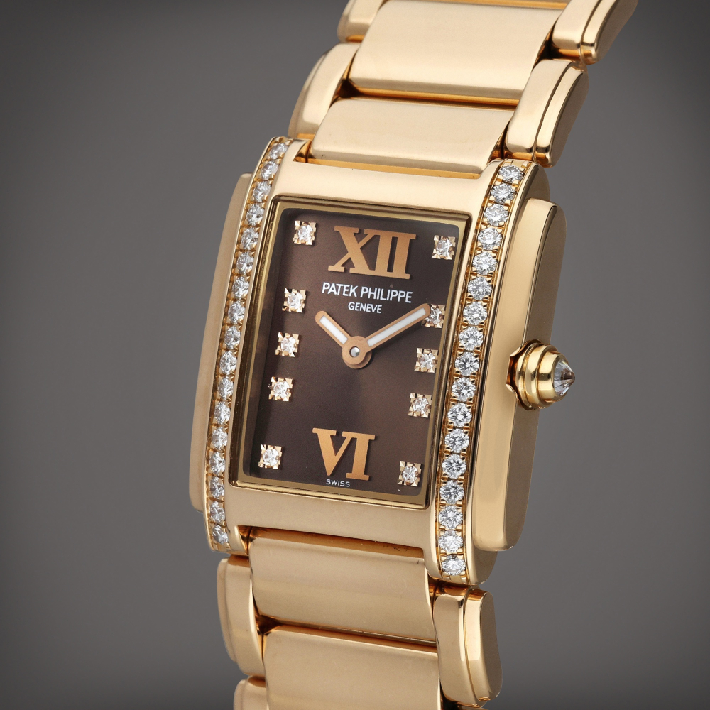 Reference 4908/11R-010 Twenty-4 | A pink gold and diamond-set wristwatch with bracelet, Circa 2020