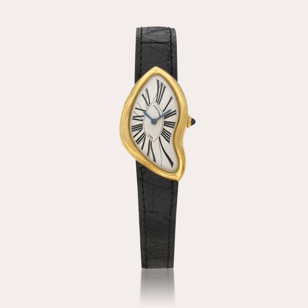 Cartier Crash 'Paris' | A limited edition yellow gold asymmetrical wristwatch, Circa 1991