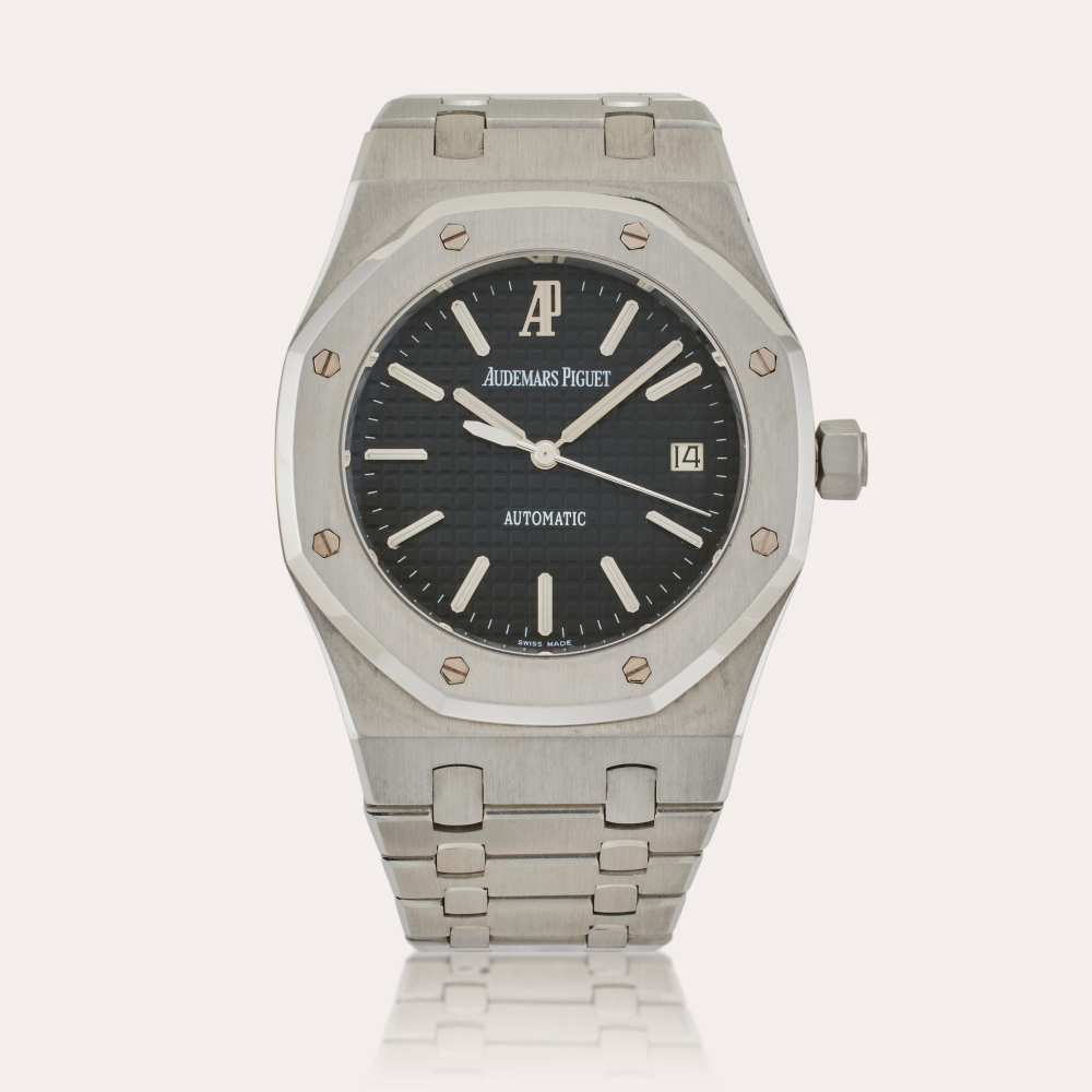 Audemars Piguet Reference 15300ST.OO.1220ST.03 Royal Oak | A stainless steel automatic wristwatch with date and bracelet, Circa 2006