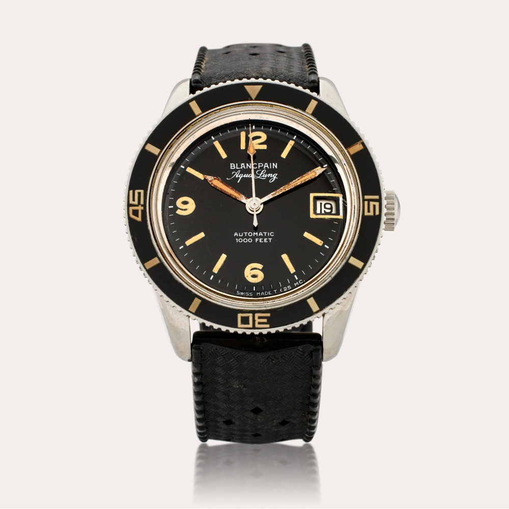 Blancpain Aqua Lung | A stainless steel automatic wristwatch with date, Circa 1965