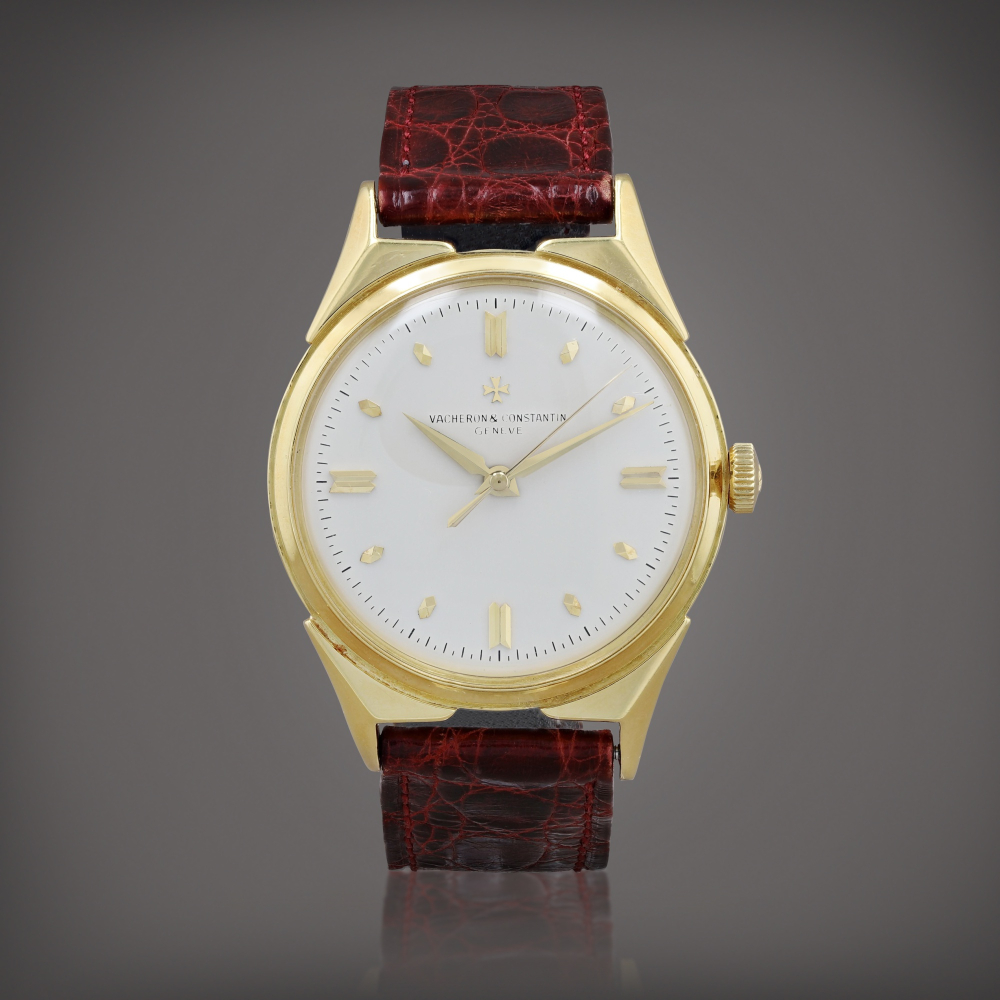 Chronometer Royal, Reference 6111 Montre bracelet en or jaune avec cornes Croix de Malte | Yellow gold wristwatch with Maltese Cross lugs Vers 1955 | Circa 1955