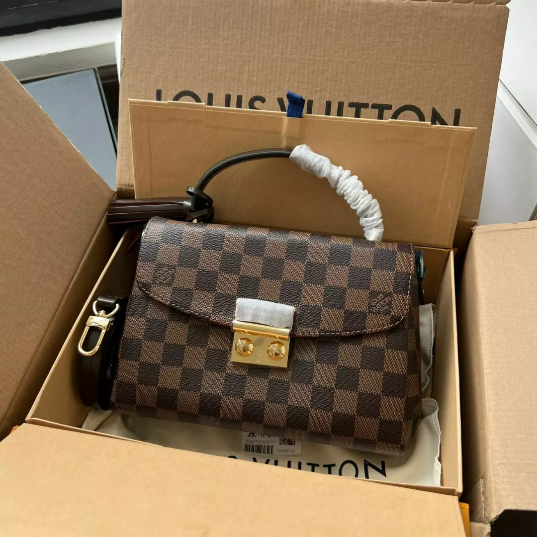 Louis Vuitton LV Croisette Like Auth Brown Handbags 25.5cm
