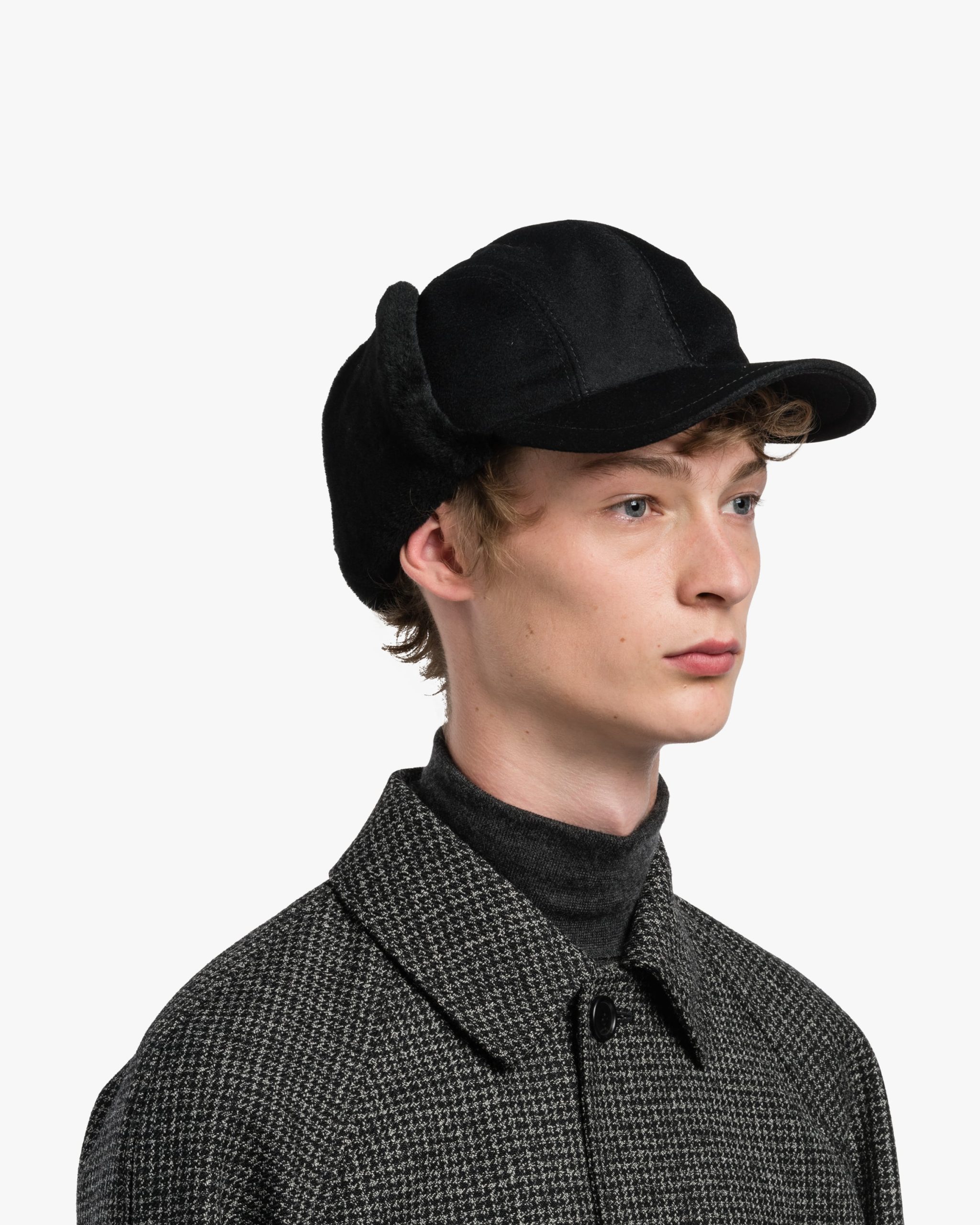 Black Wool Hat - Image 2