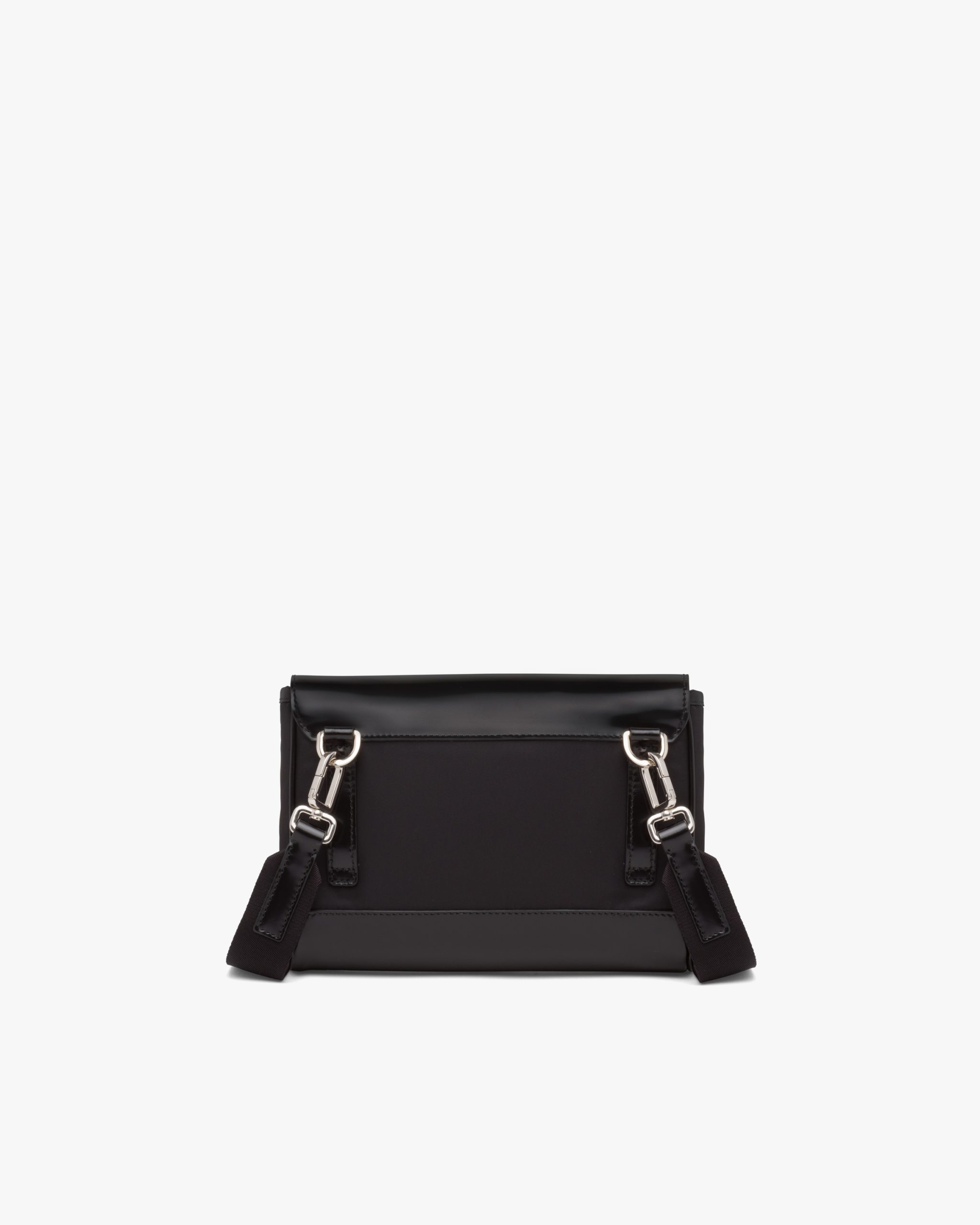 Black Re-Nylon and leather shoulder bag - Image 4