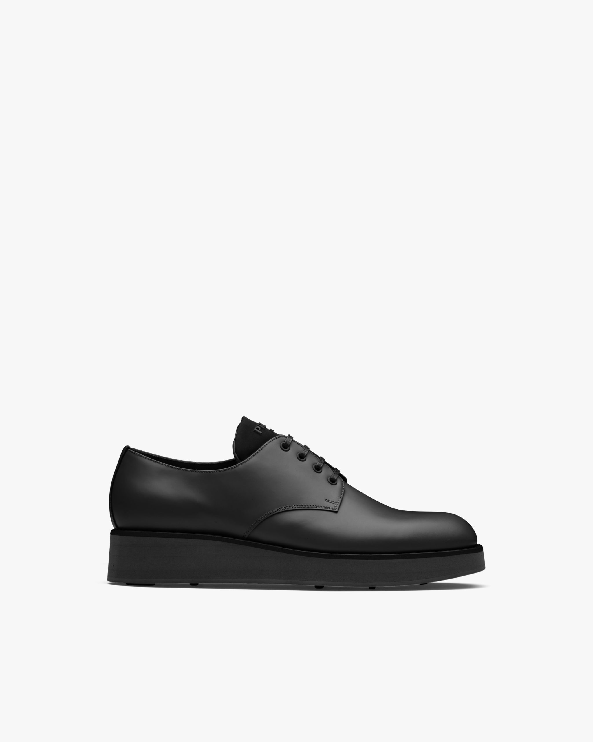 Black Brushed leather Derby shoes - Image 2
