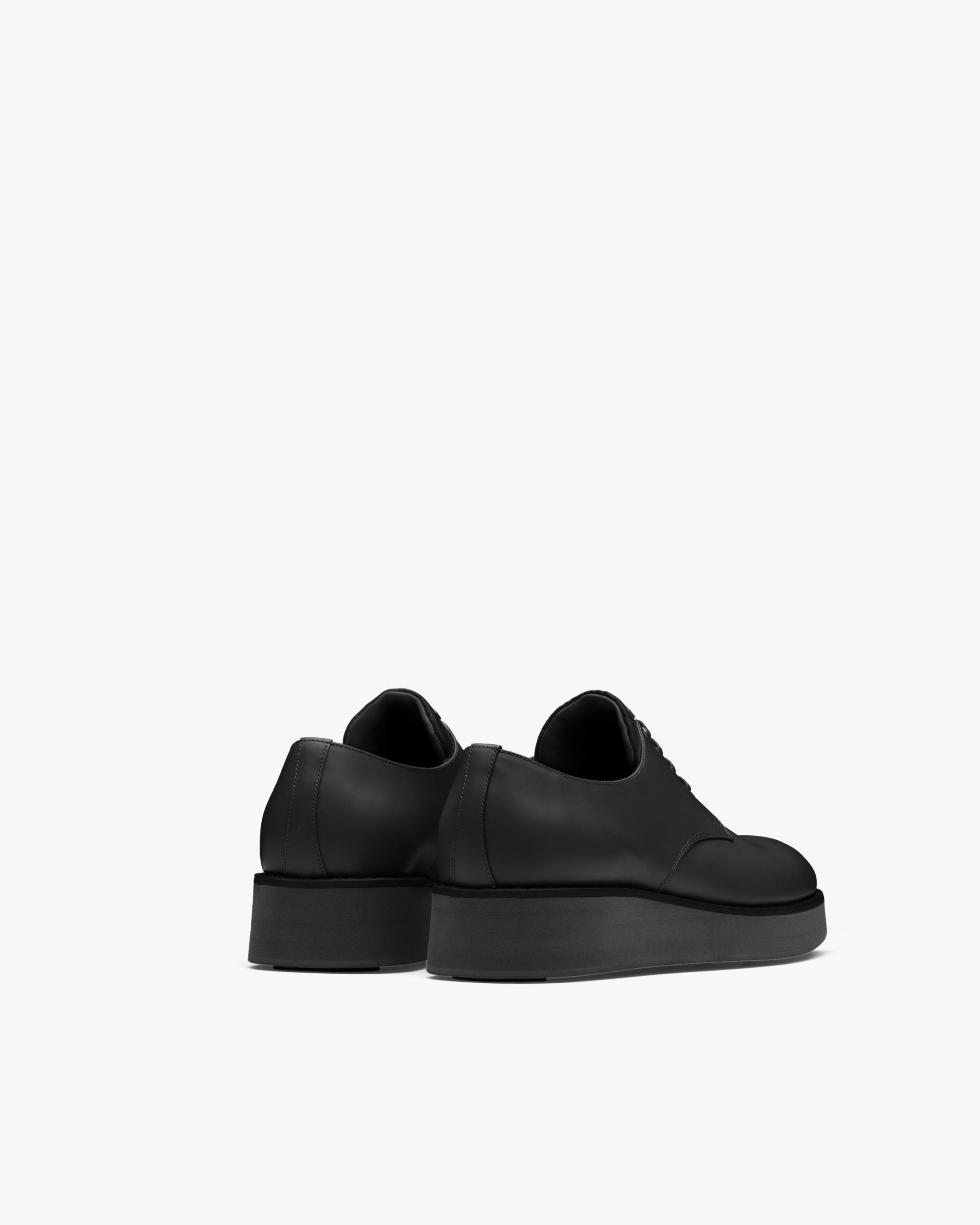 Black Brushed leather Derby shoes - Image 4