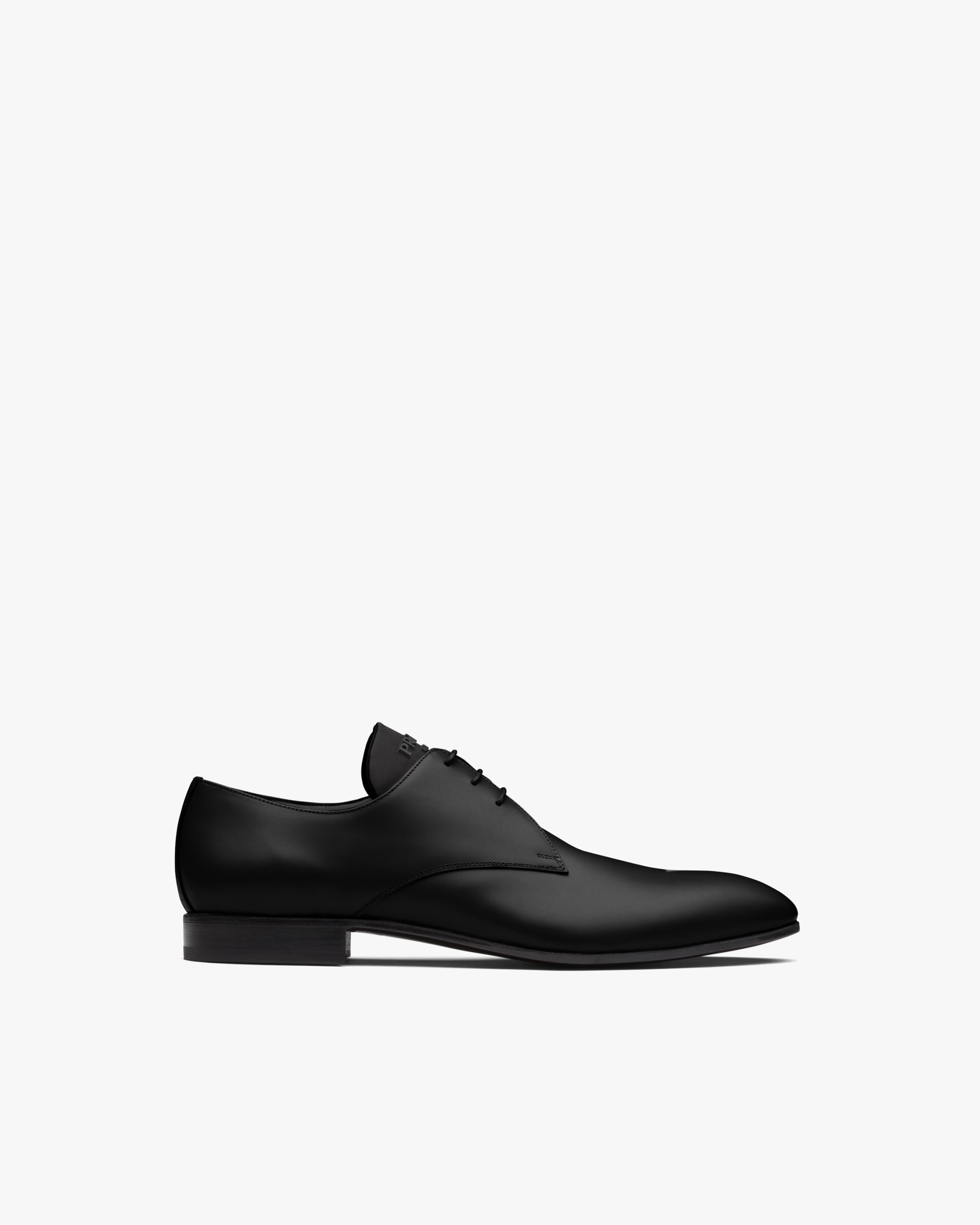 Black Brushed leather derby shoes - Image 2
