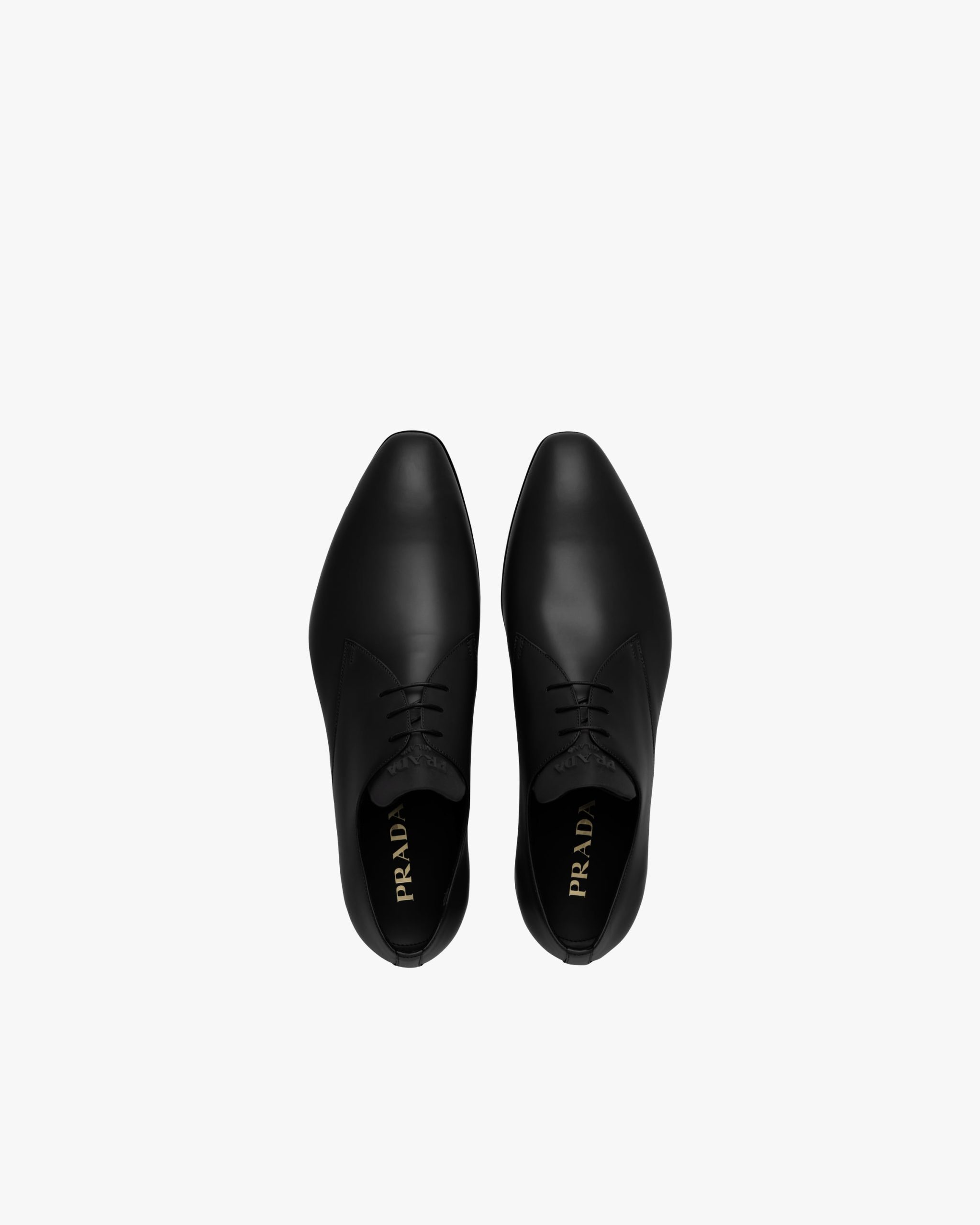 Black Brushed leather derby shoes - Image 4