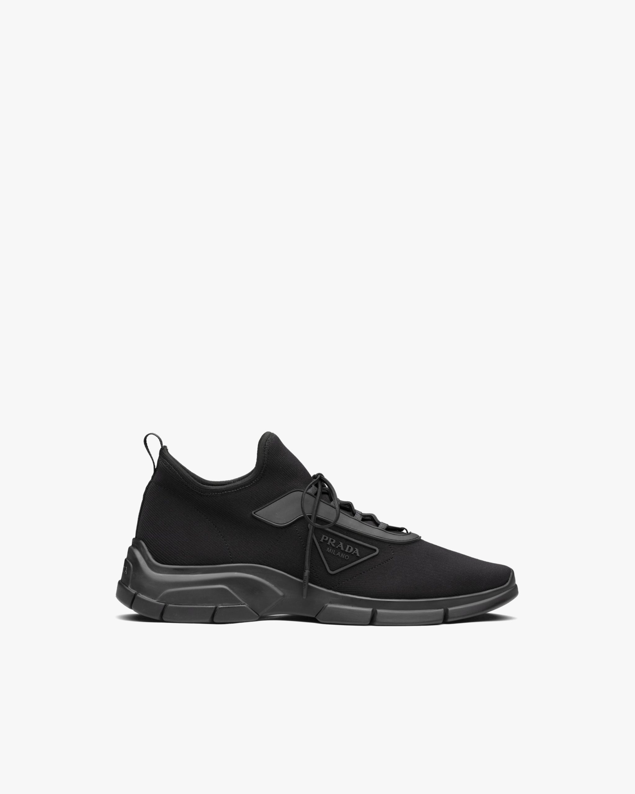 Black Knit fabric sneakers - Image 2