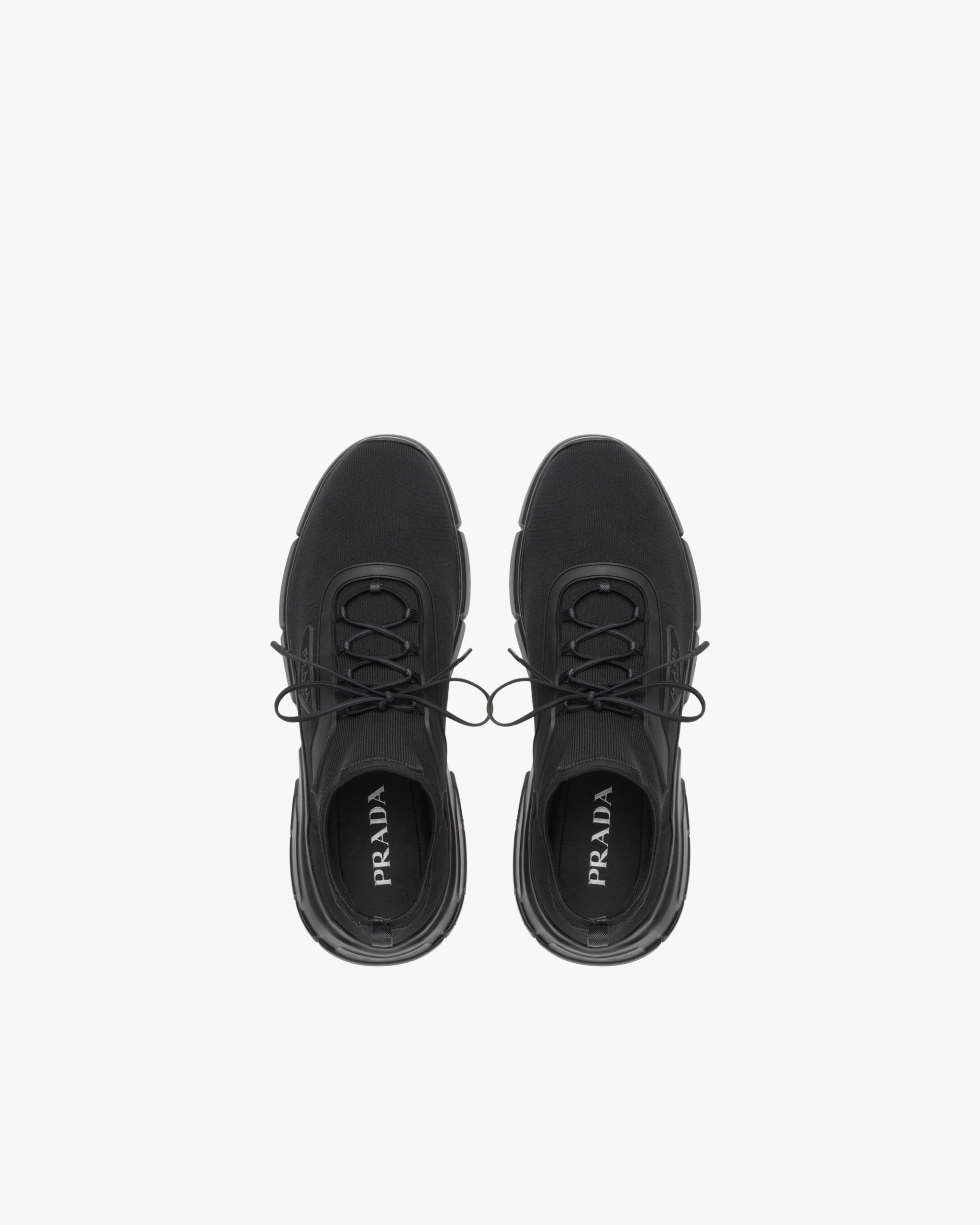 Black Knit fabric sneakers - Image 3