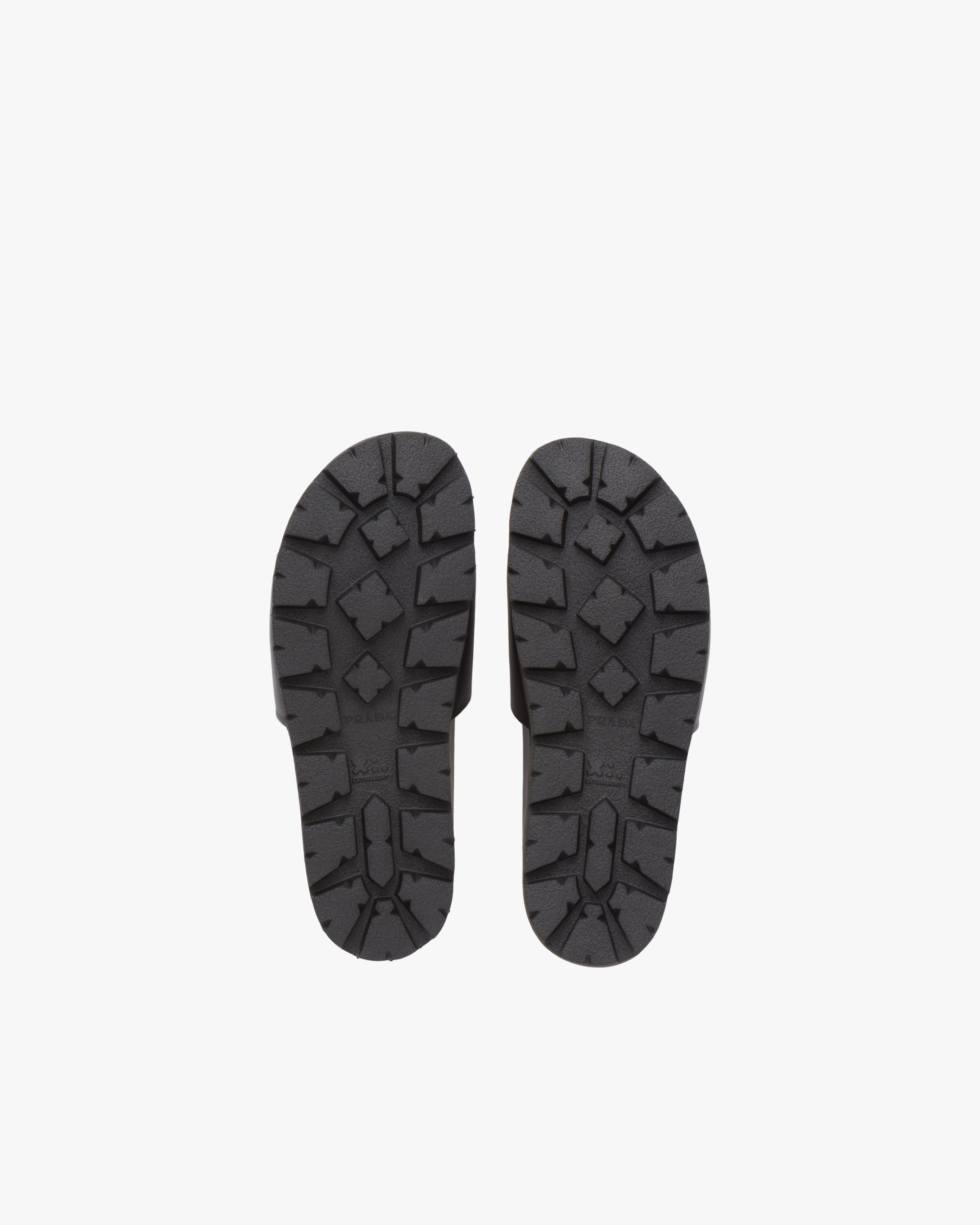 Black Leather slide sandals - Image 6