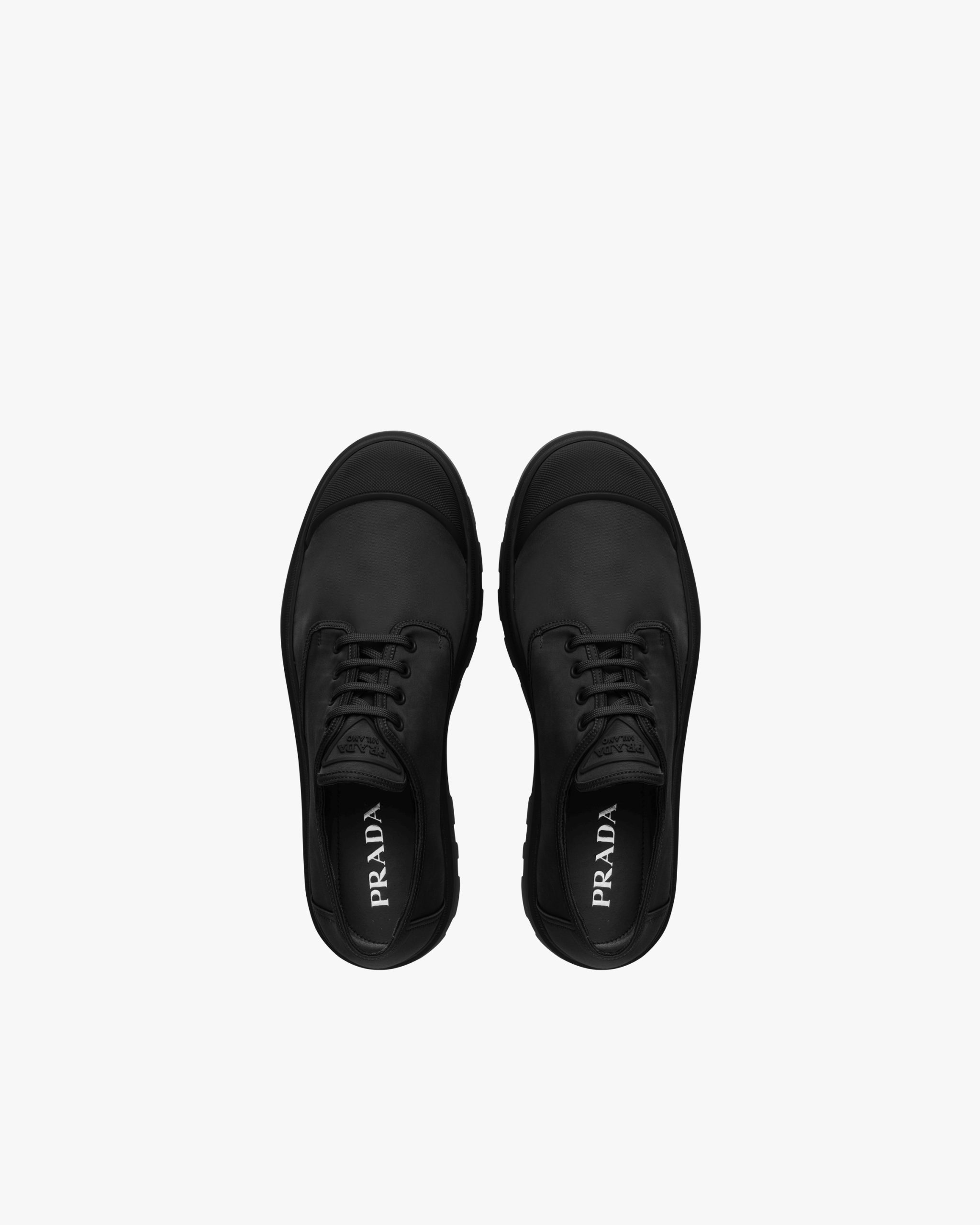 Black Nylon fabric Derby shoes - Image 4