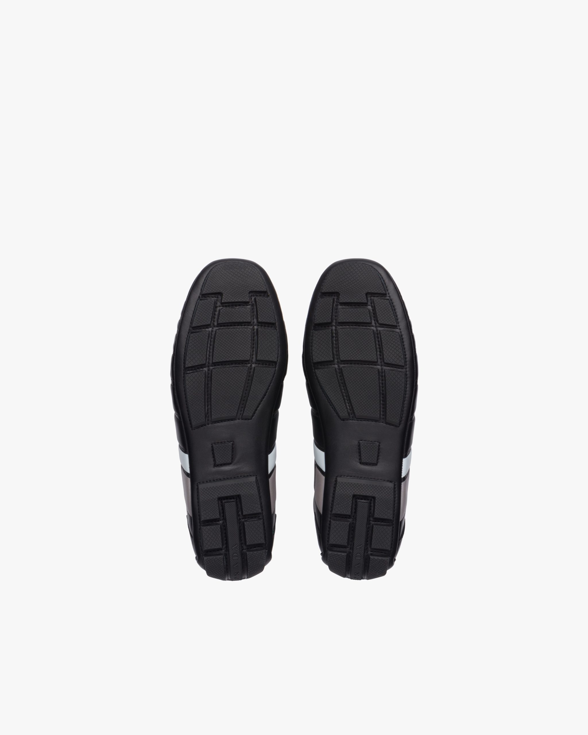 Black/gray Prada Rev leather sneakers - Image 6