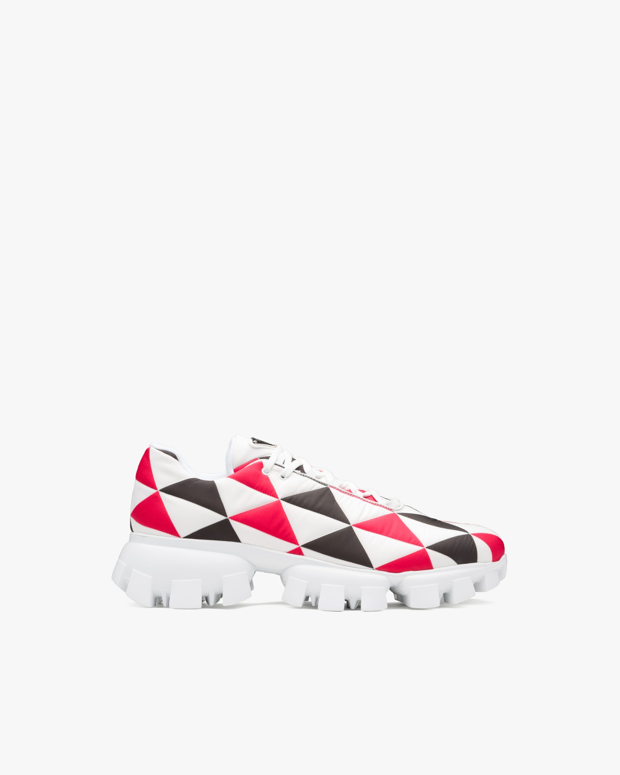 Black/red / White Printed nylon sneakers - Image 2