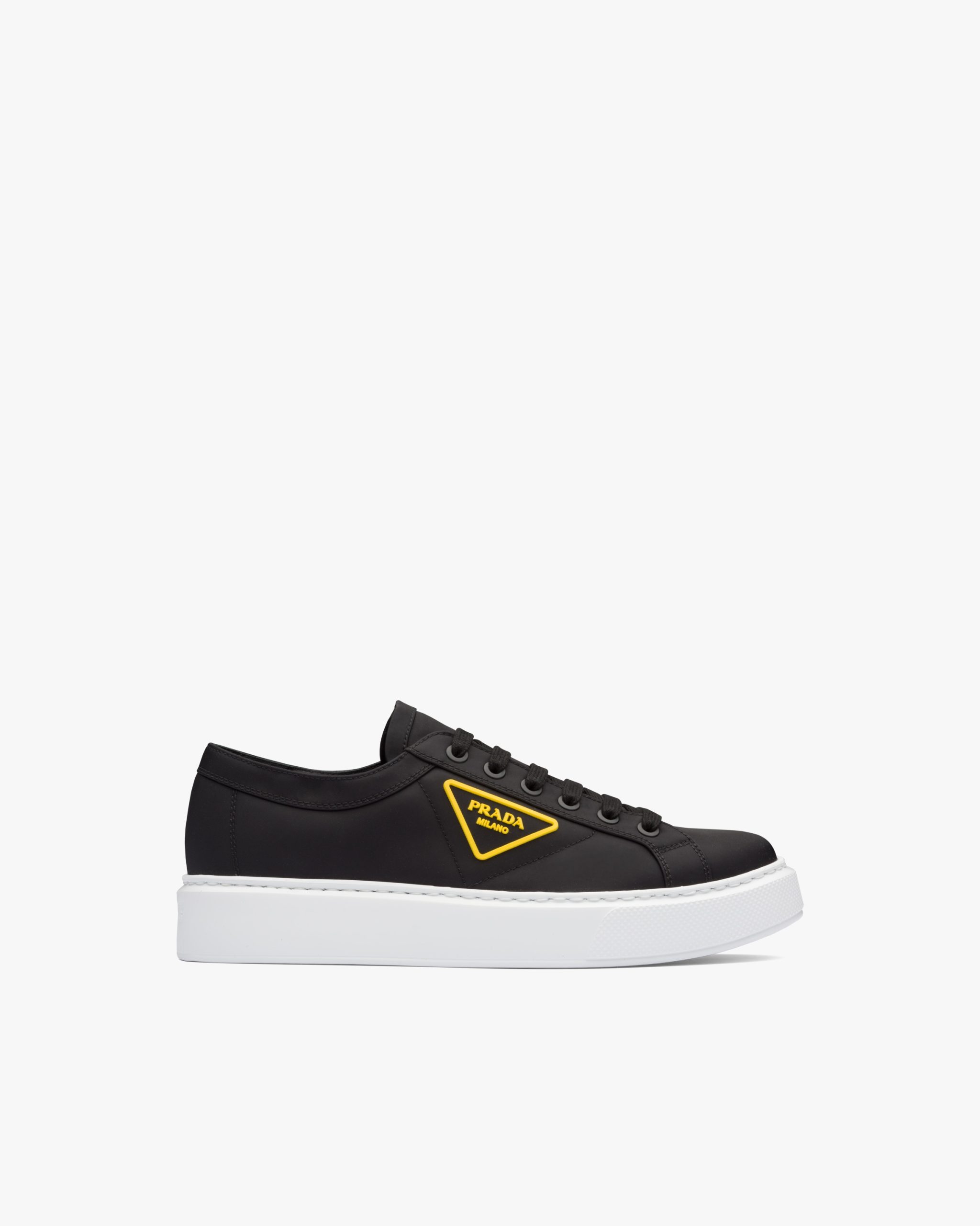 Black/yellow Nylon gabardine sneakers - Image 2