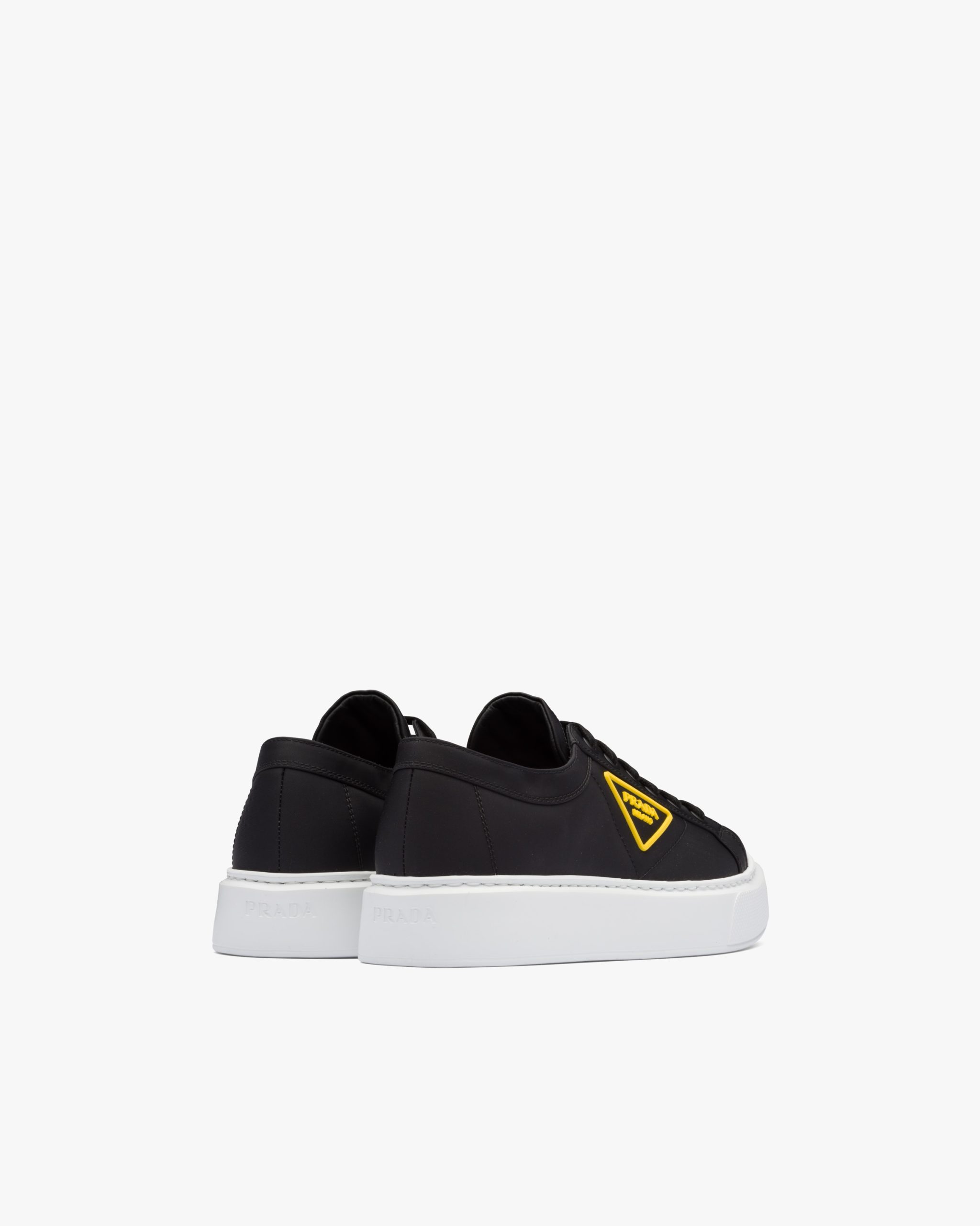 Black/yellow Nylon gabardine sneakers - Image 3