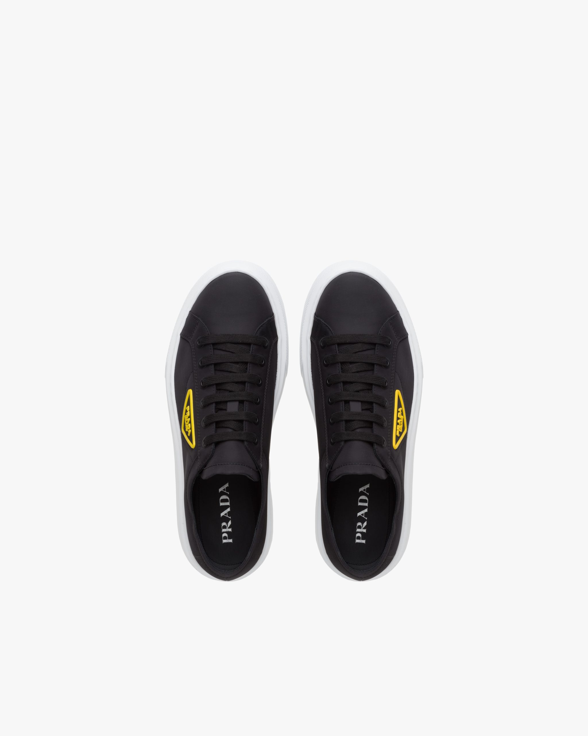 Black/yellow Nylon gabardine sneakers - Image 4