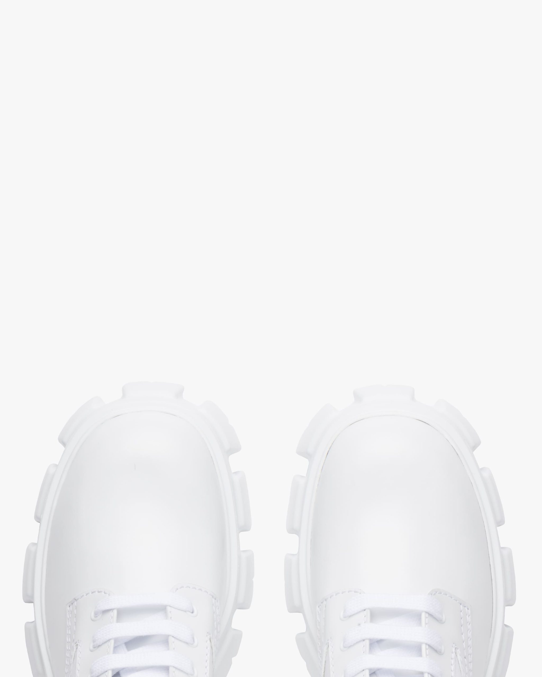 White Monolith brushed leather and nylon combat boots - Image 4