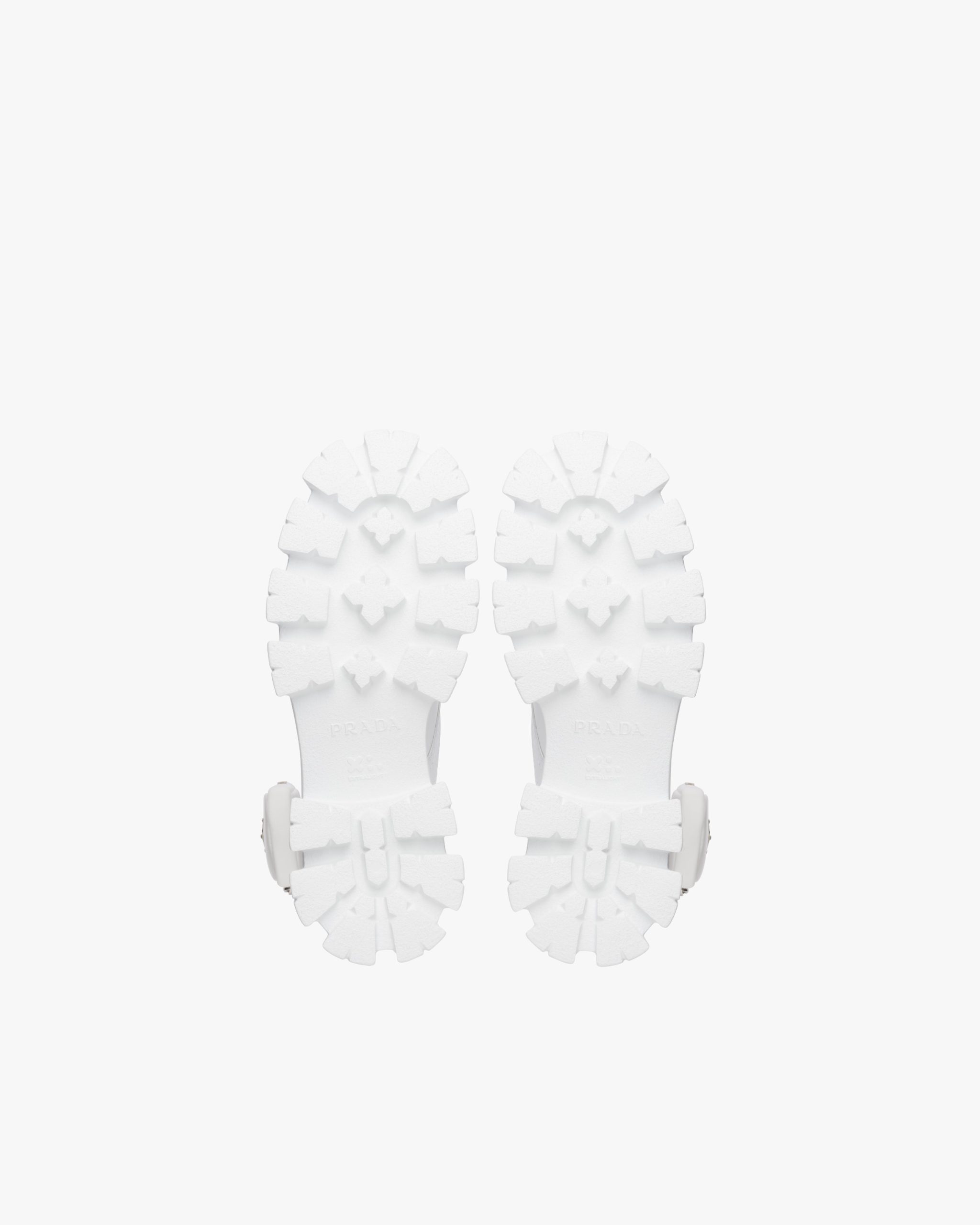 White Monolith brushed leather and nylon combat boots - Image 6