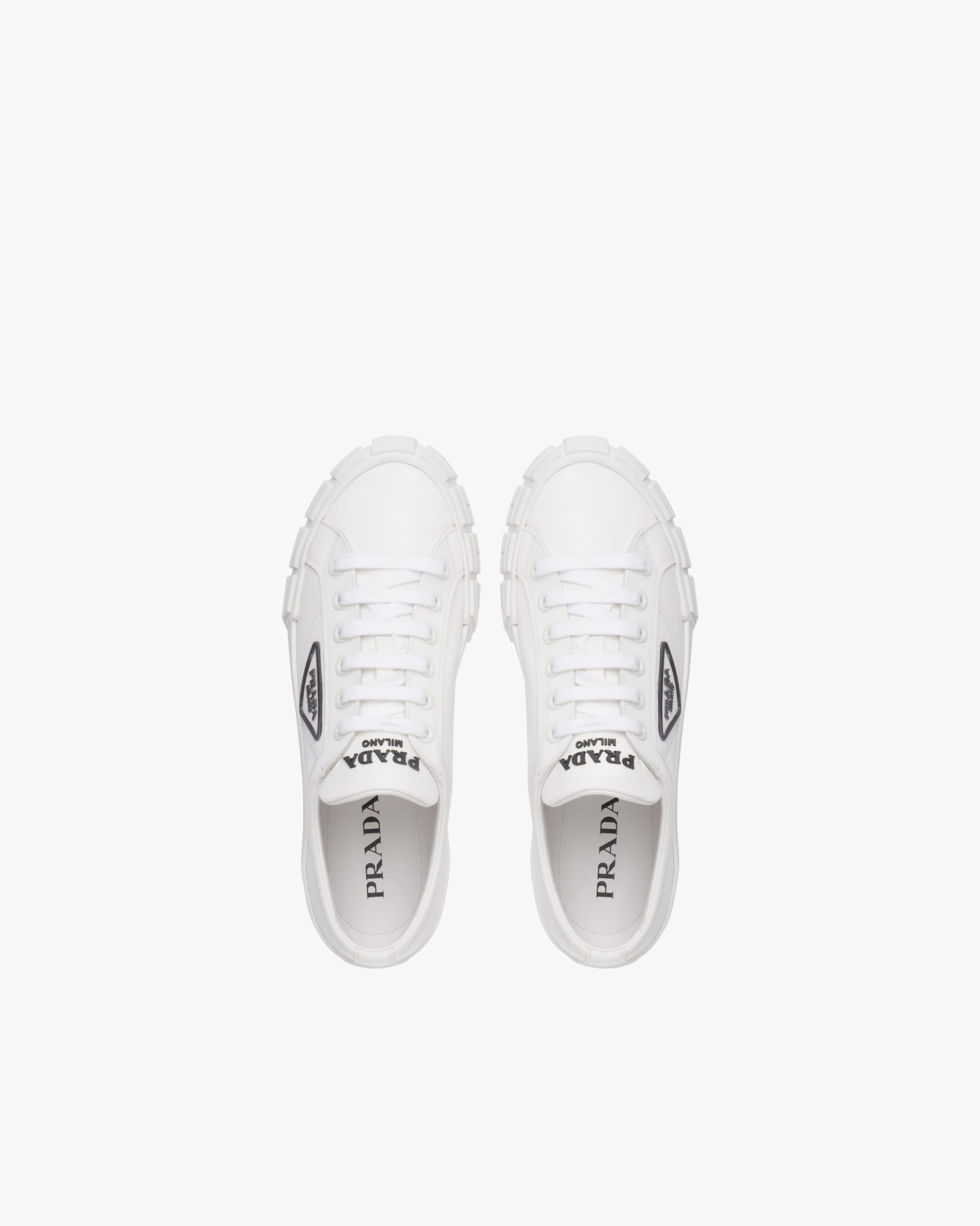 White Prada Wheel Cassetta sneakers - Image 4