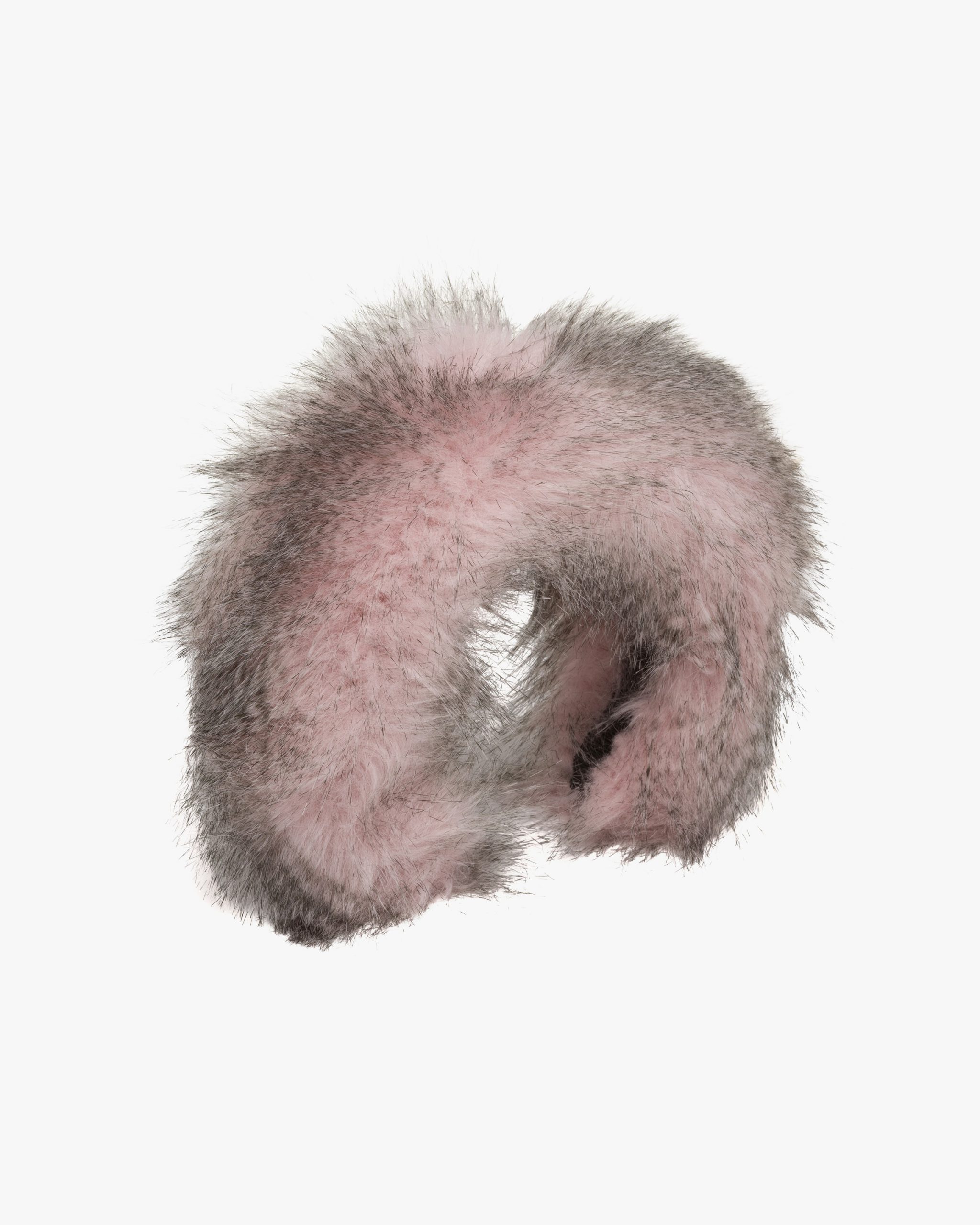 Alabaster Pink Faux fur fabric headband