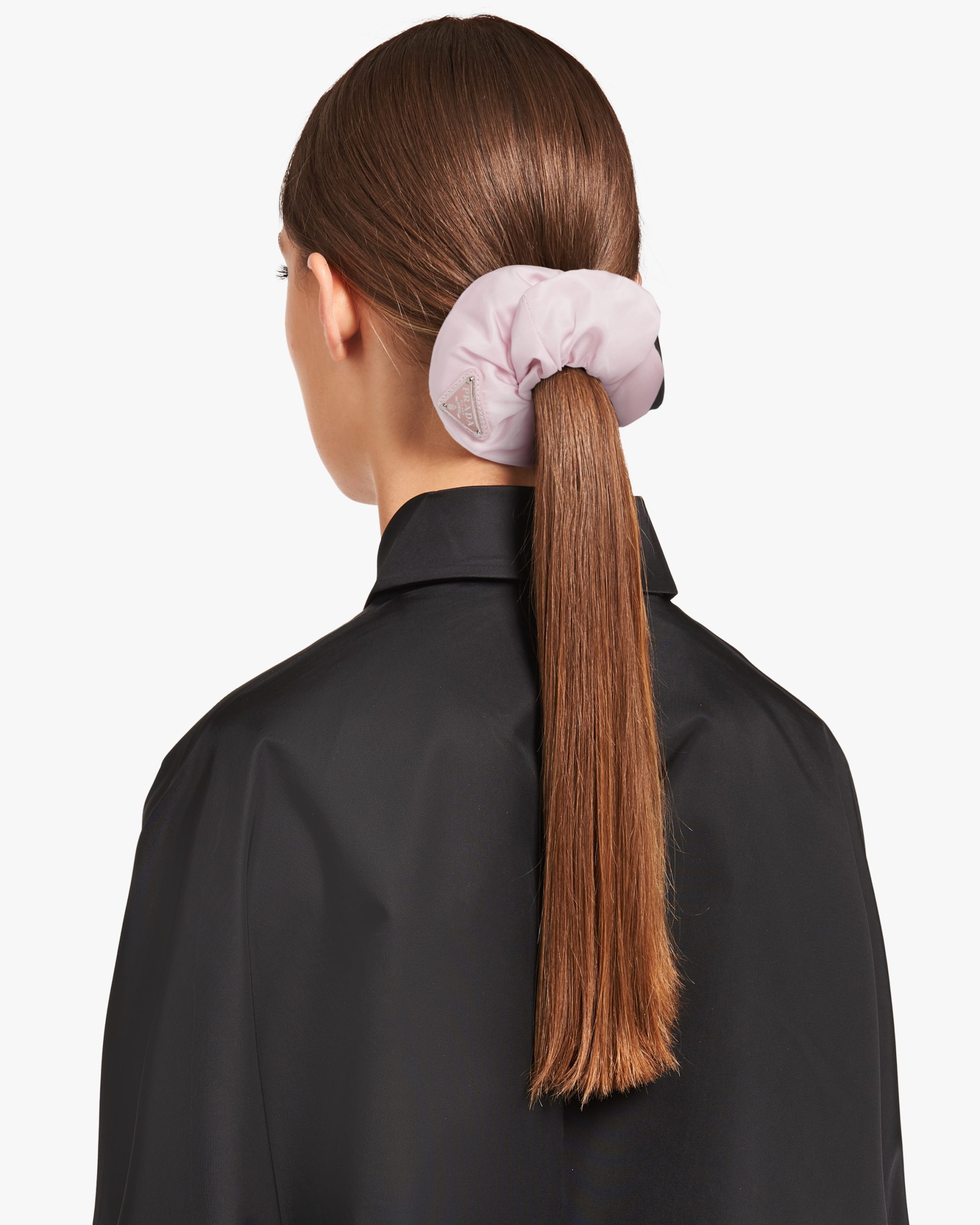 Alabaster Pink Re-Nylon scrunchie - Image 2