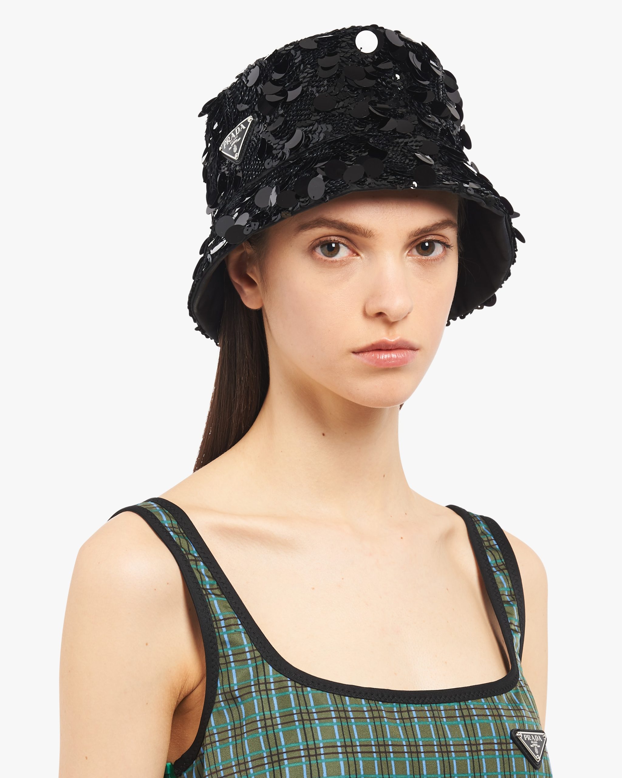 Black Sequin bucket hat - Image 2