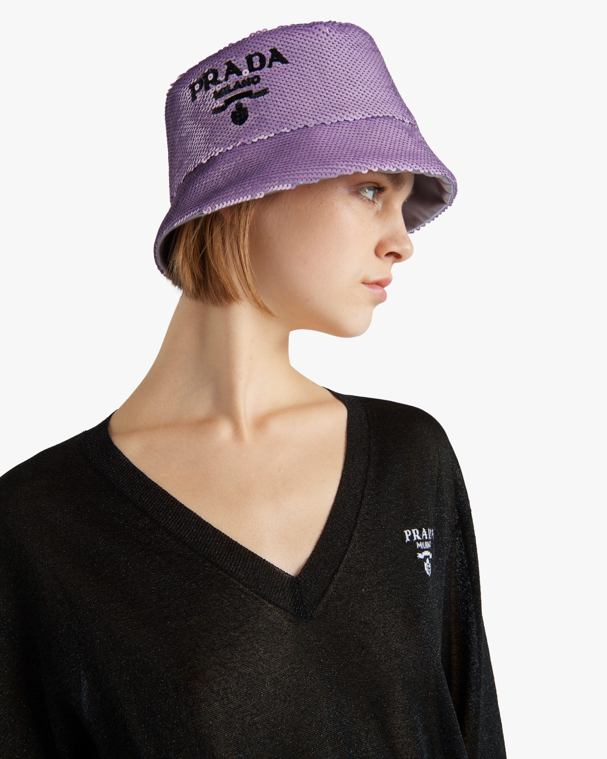 Lilium/black Sequin bucket hat - Image 2