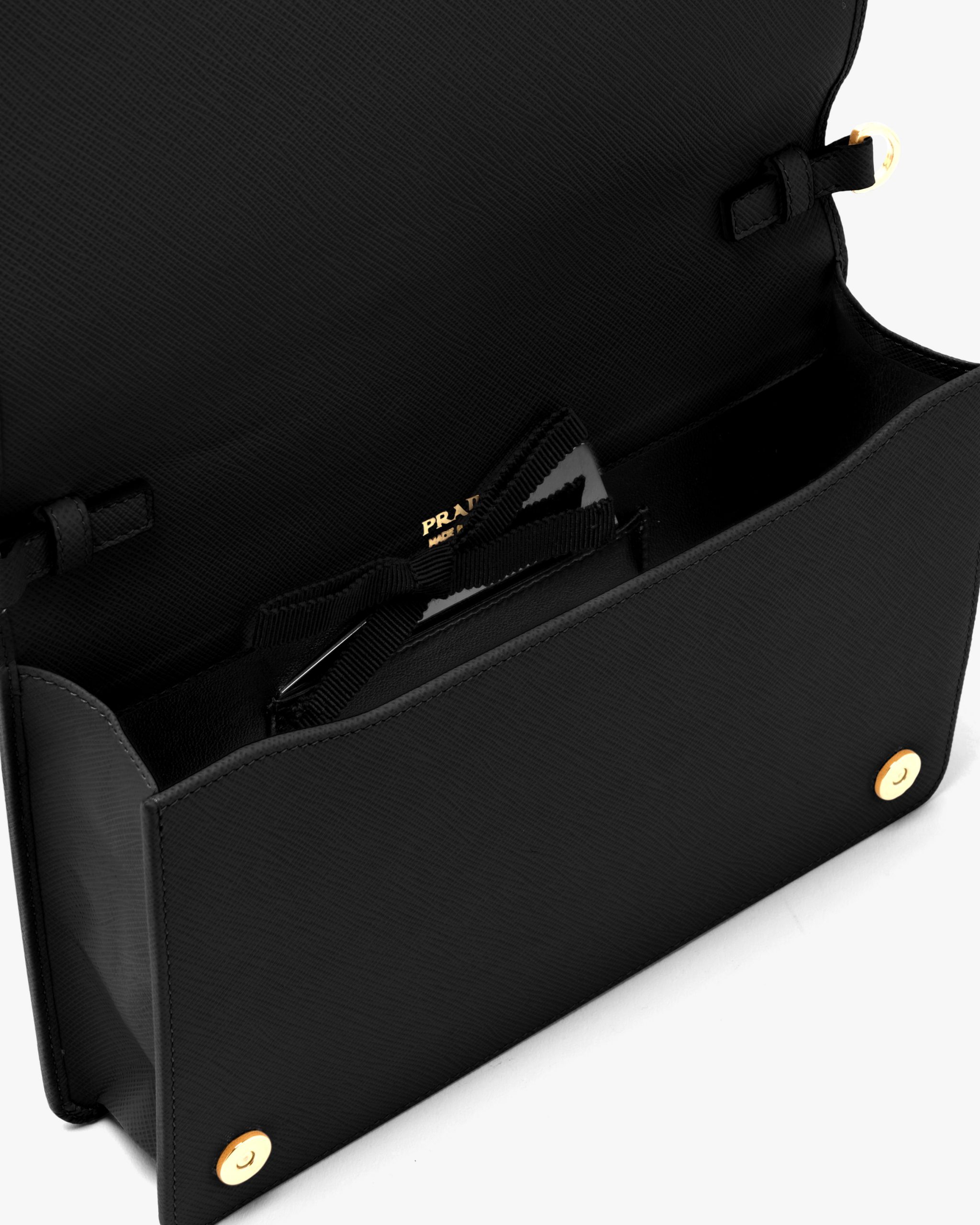 Black Saffiano Leather Mini Bag - Image 5