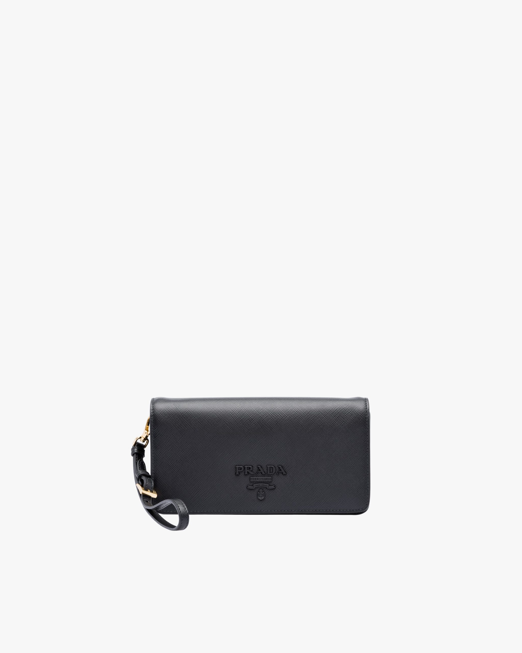 Black Saffiano leather mini-bag