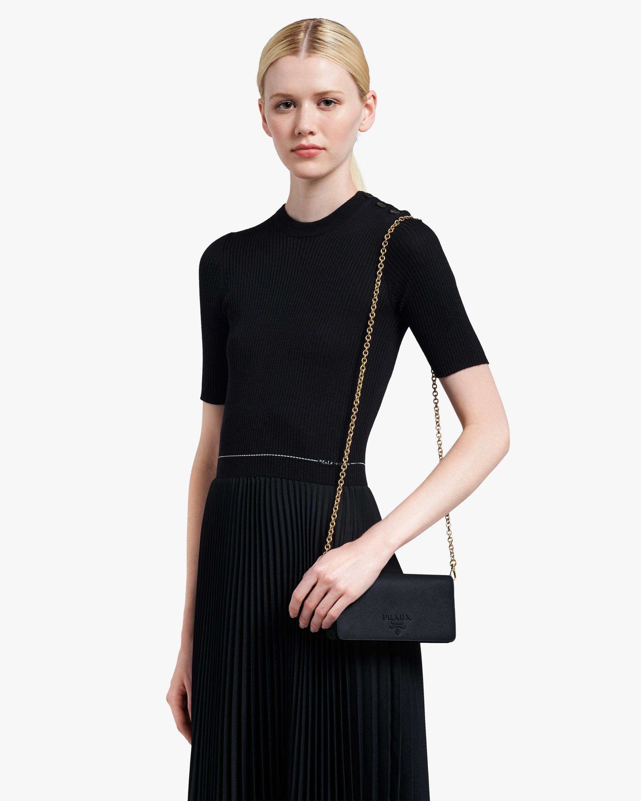 Black Saffiano leather mini-bag - Image 2