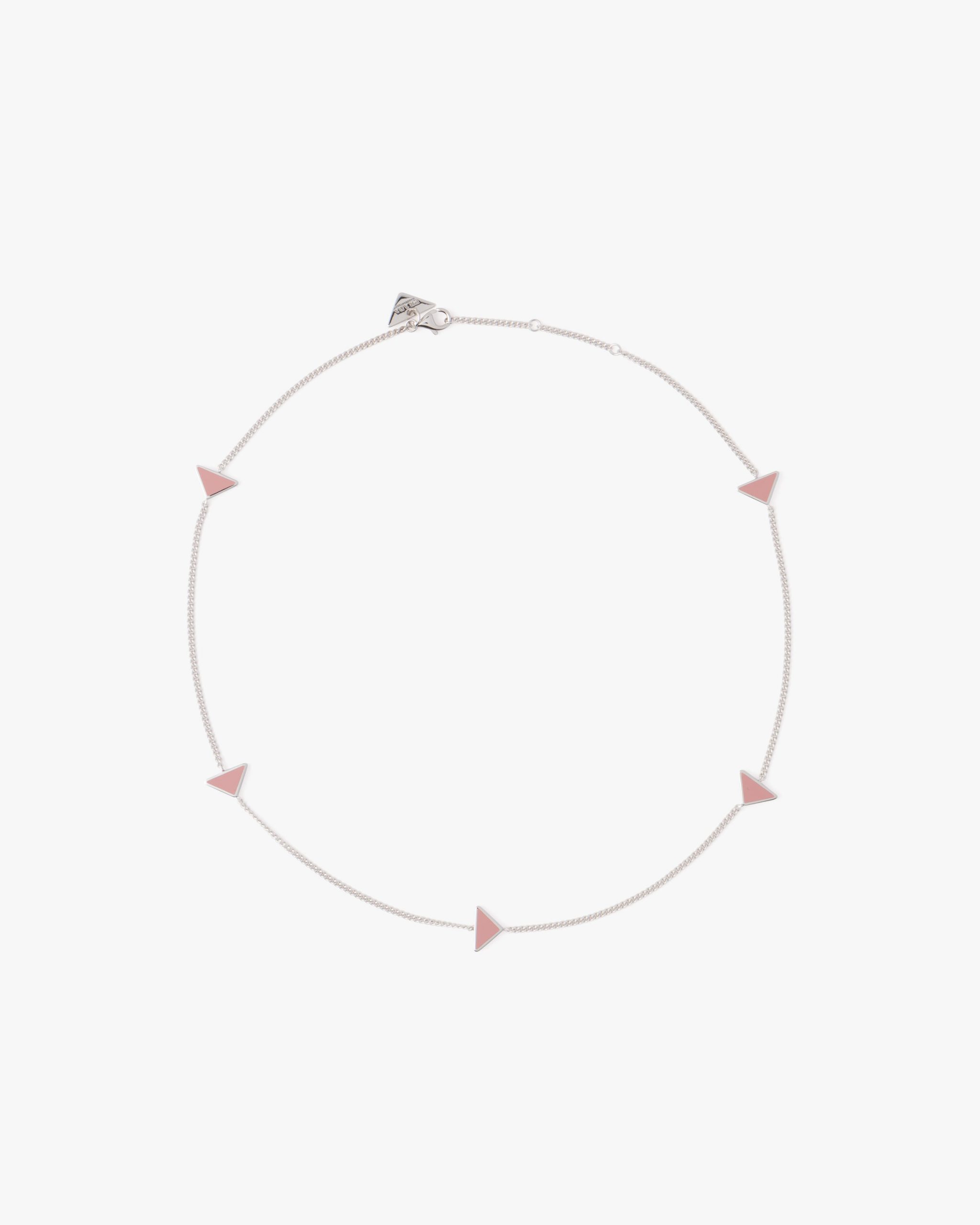 Alabaster Pink Prada Symbole necklace