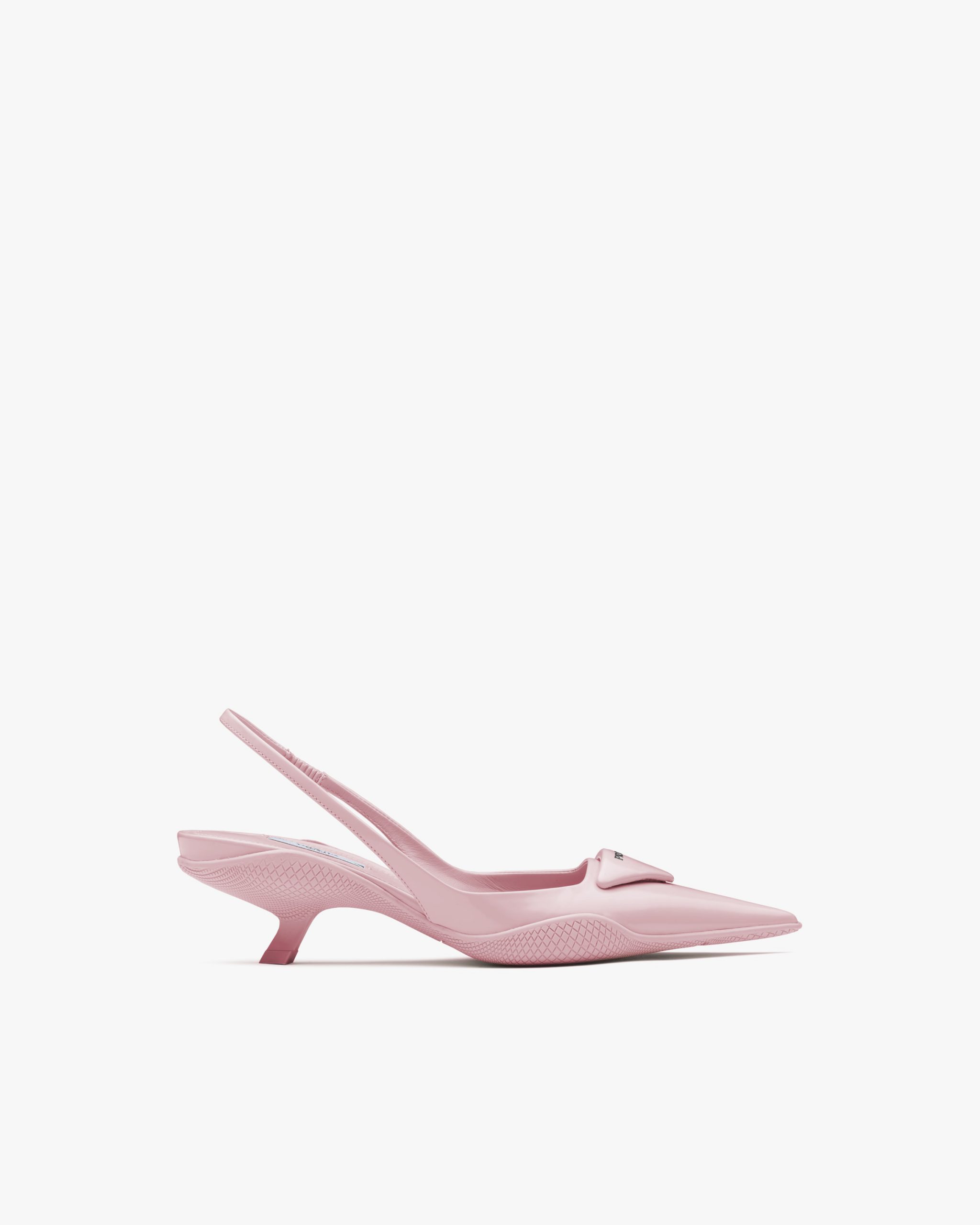 Alabaster Pink Brushed leather slingback pumps - Image 2