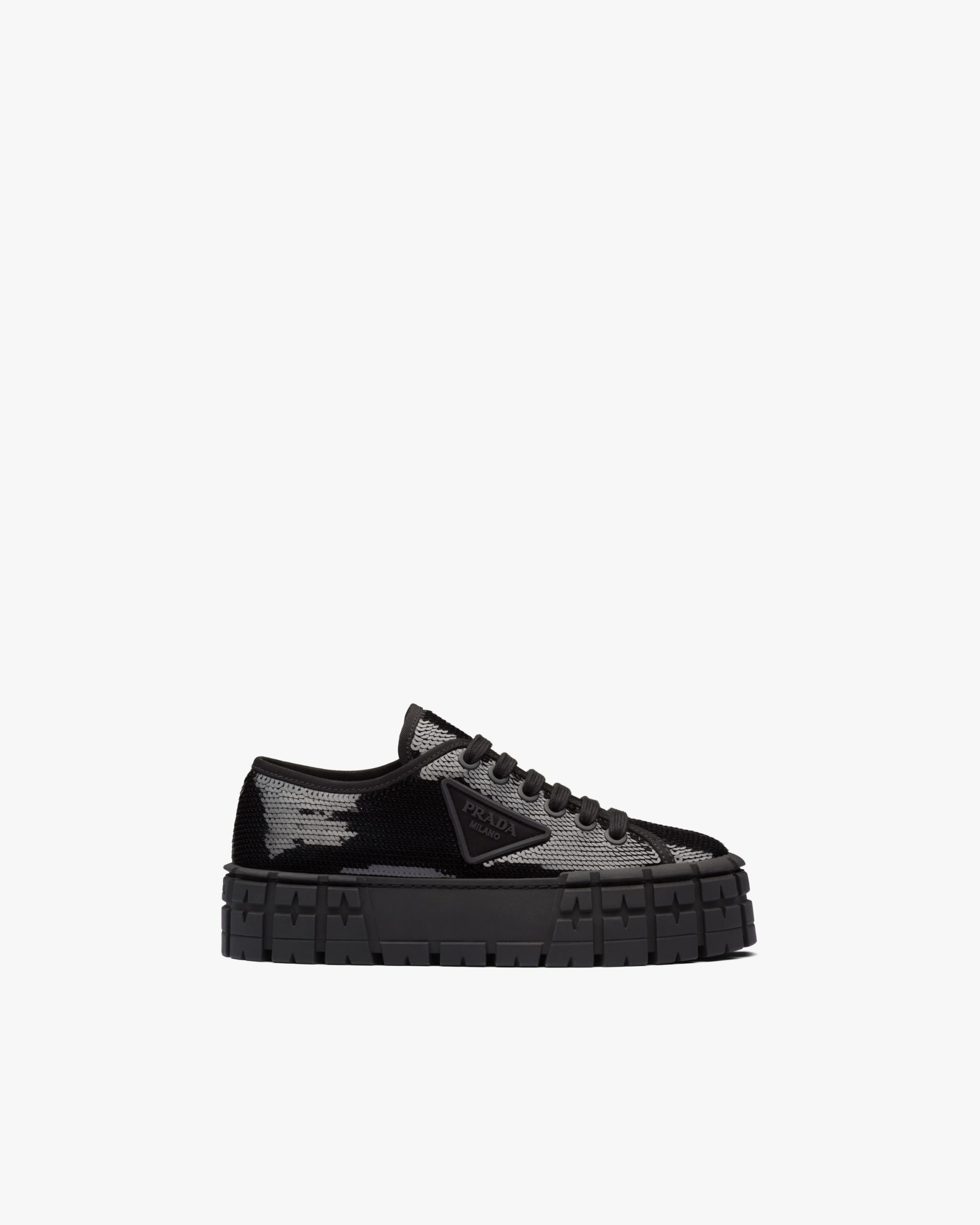 Black Double Wheel sequin sneakers - Image 2
