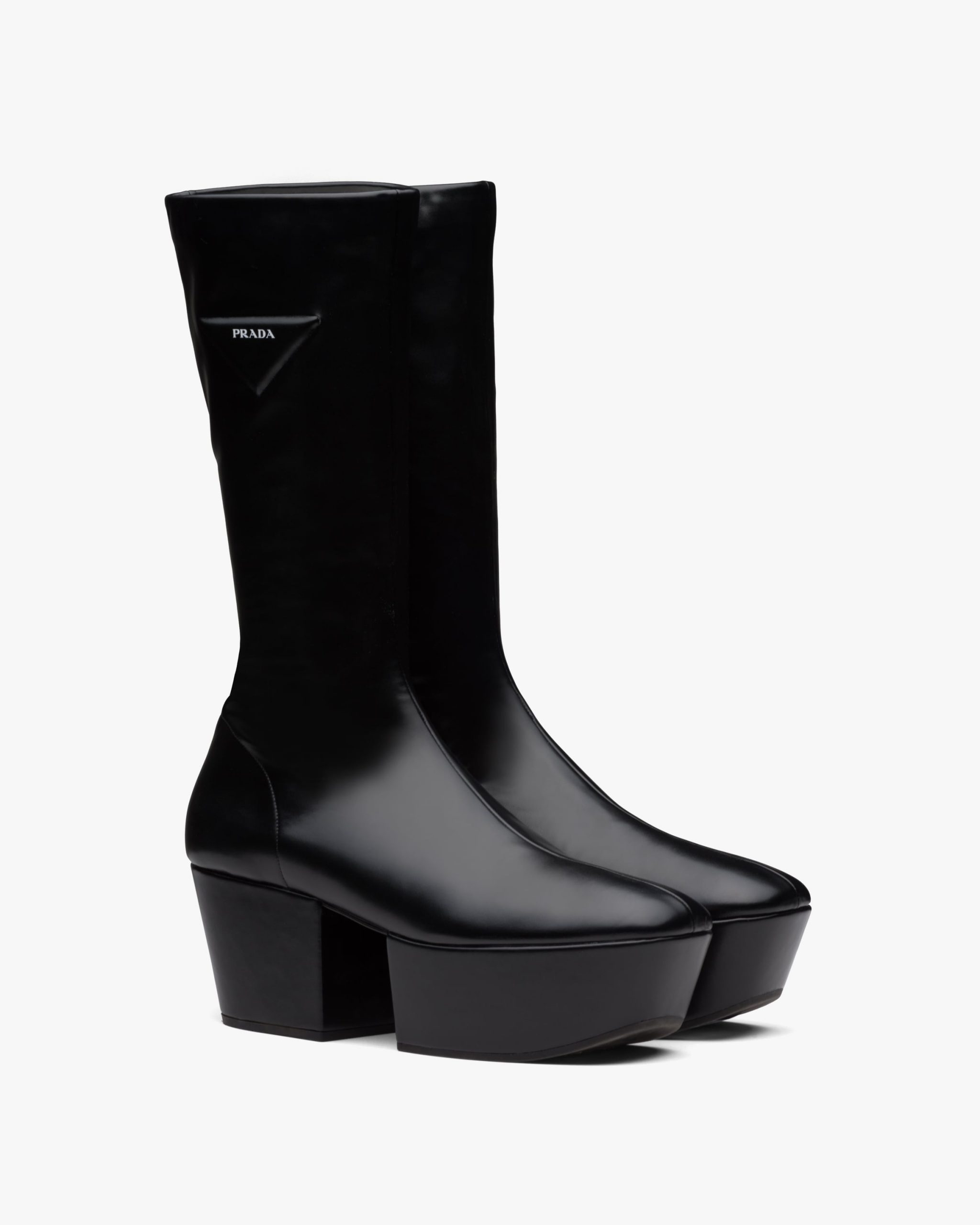 Black Nappa Tech platform boots