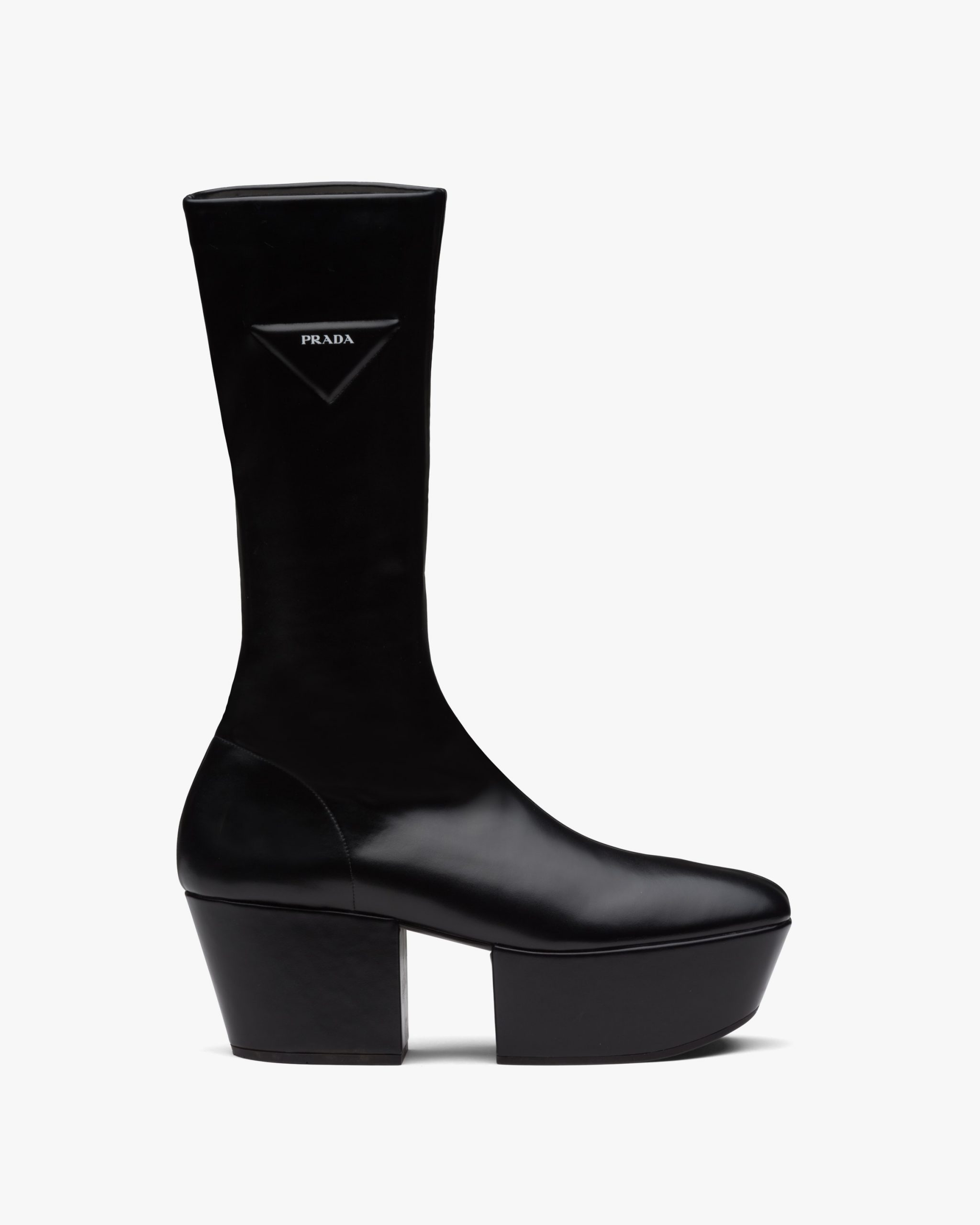 Black Nappa Tech platform boots - Image 2