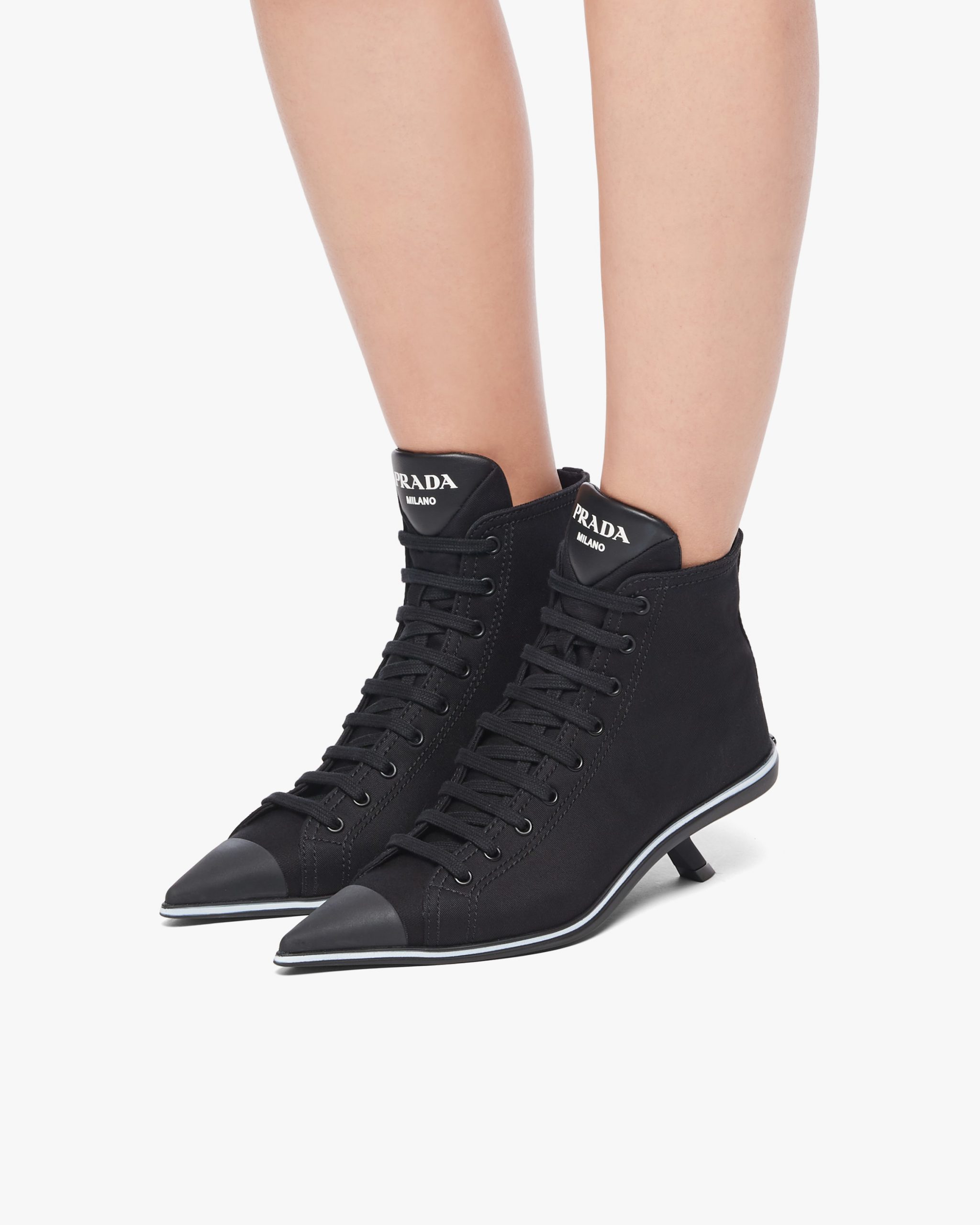 Black Prada Synthesis heeled high-top sneakers - Image 5