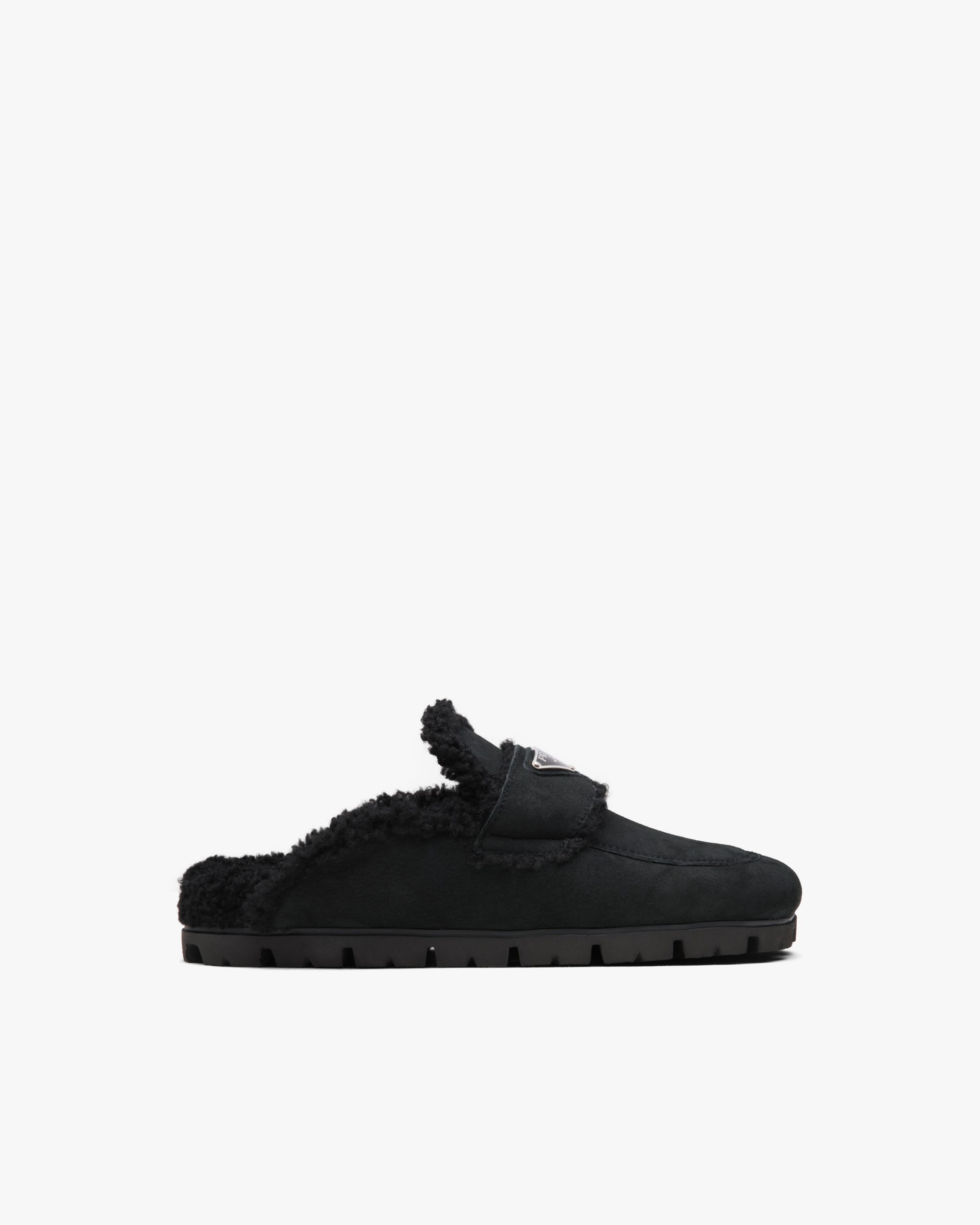 Black Shearling slippers - Image 2