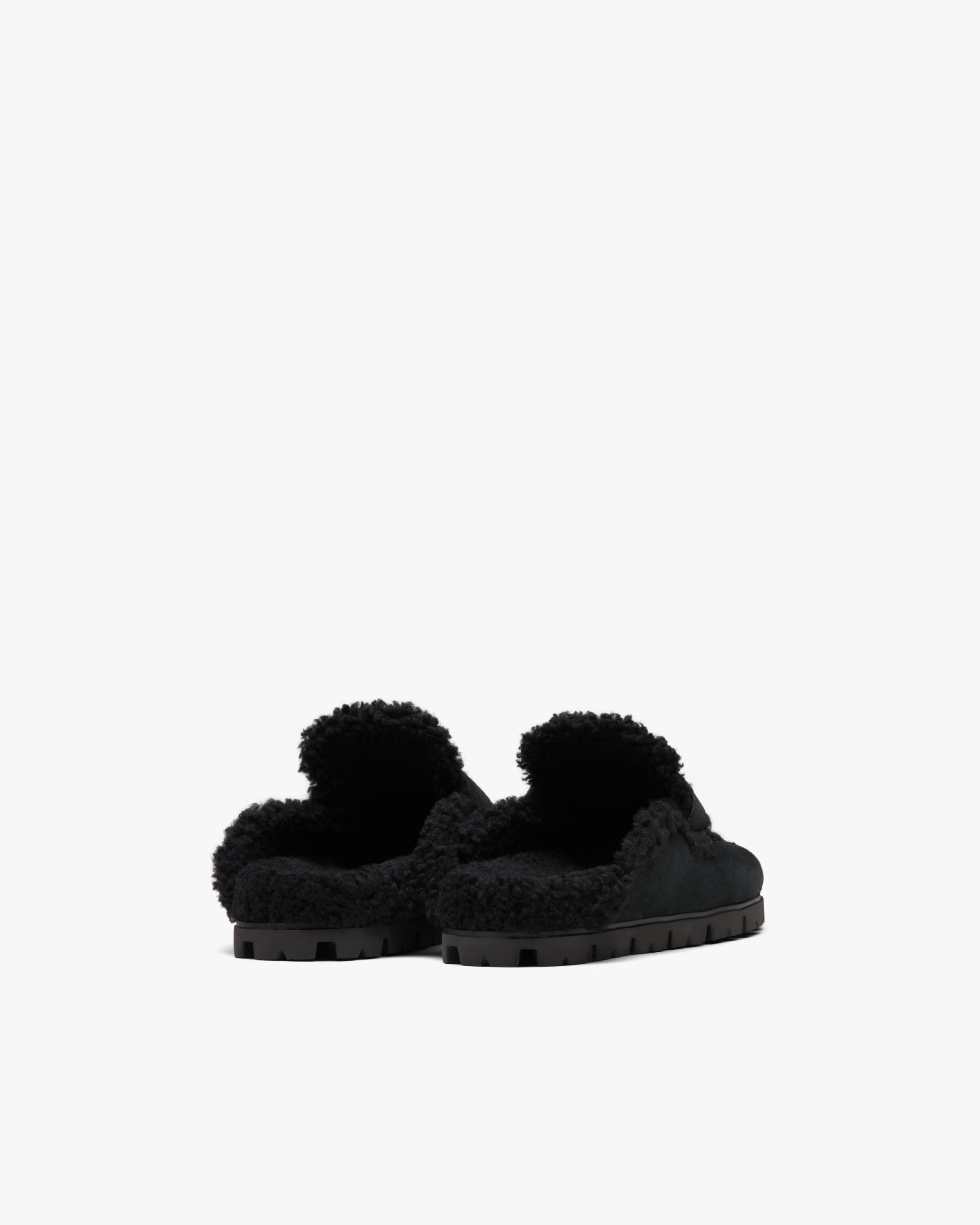 Black Shearling slippers - Image 3