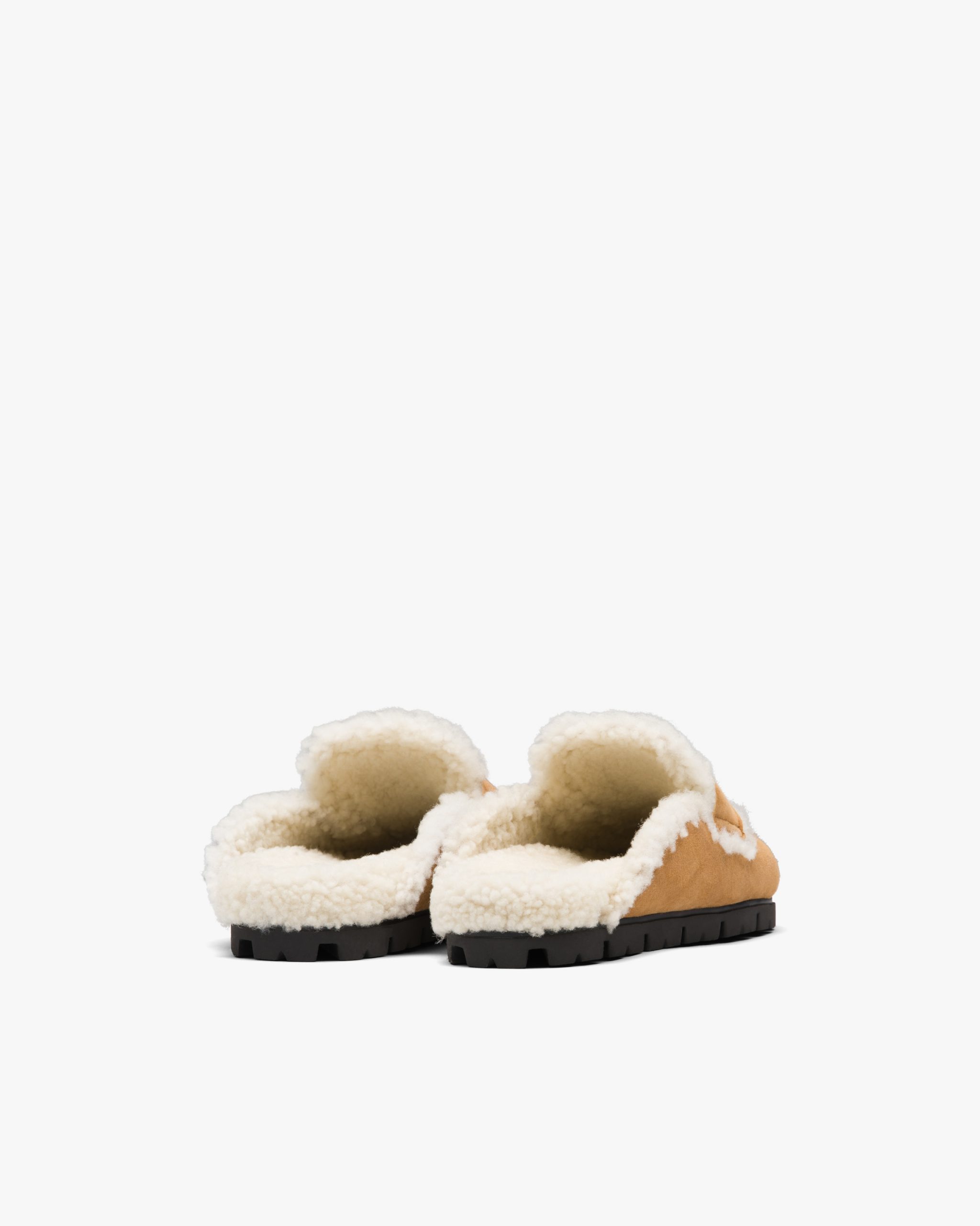 Cognac Shearling slippers - Image 3