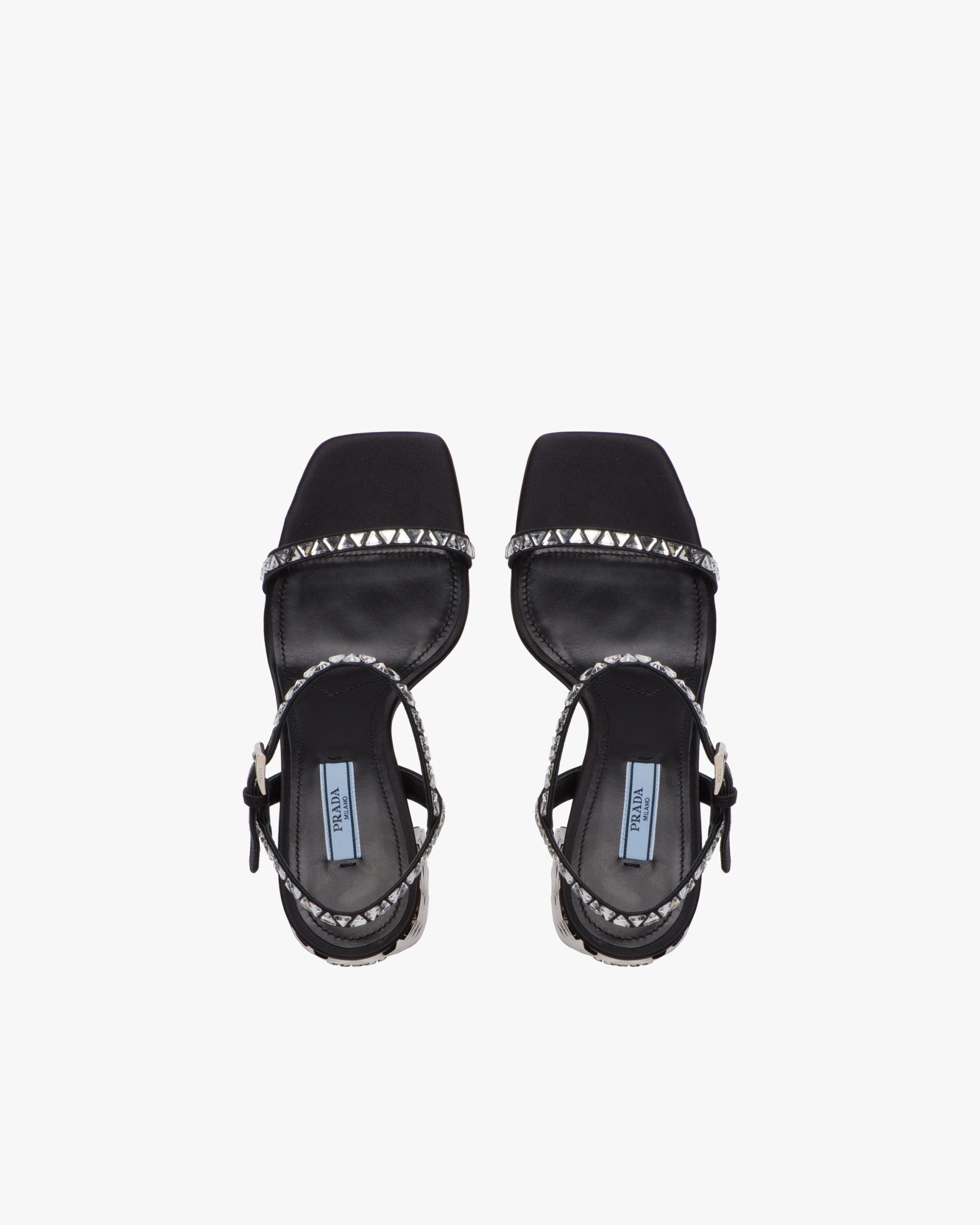 Crystal Satin sandals with crystals - Image 4