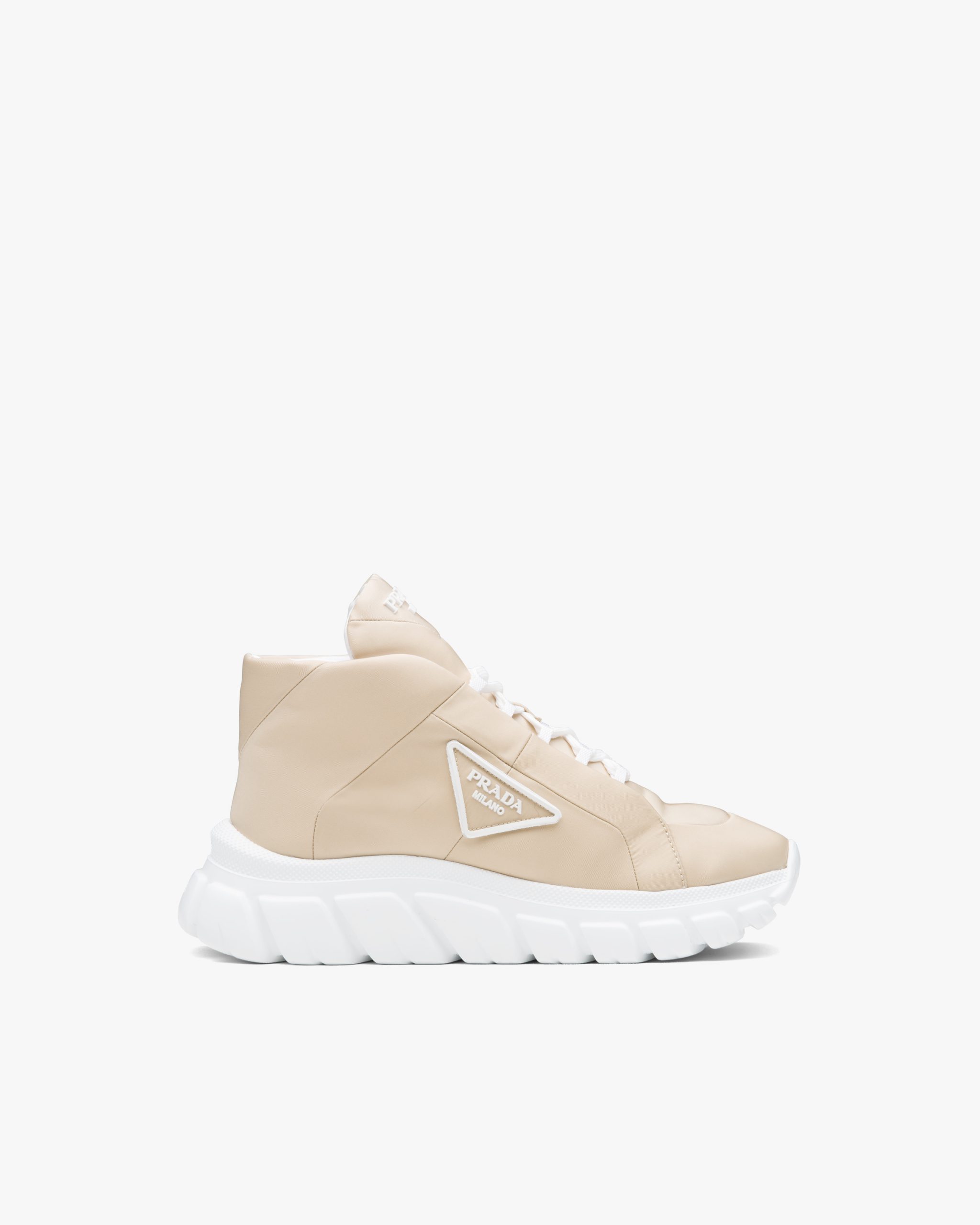 Desert Beige Nylon gabardine sneakers - Image 2