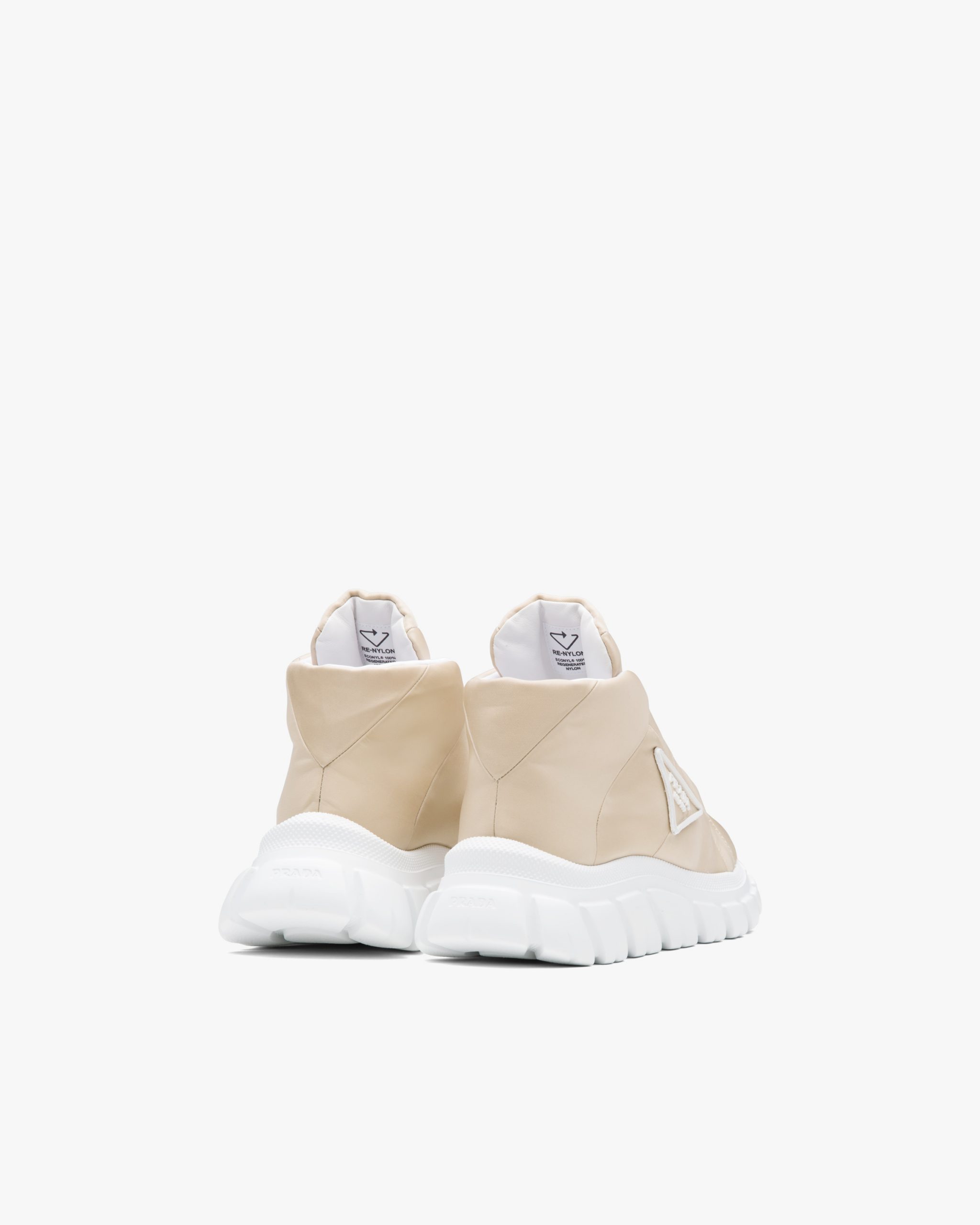 Desert Beige Nylon gabardine sneakers - Image 3